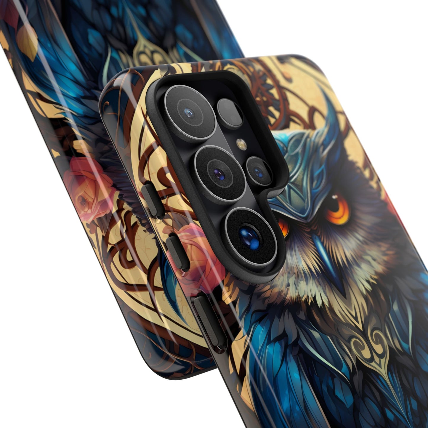 Autumn Owl Tough Phone Case: Unique Artistic Owl Design for iPhone, Samsung Galaxy & Google Pixel – Durable & Original Art