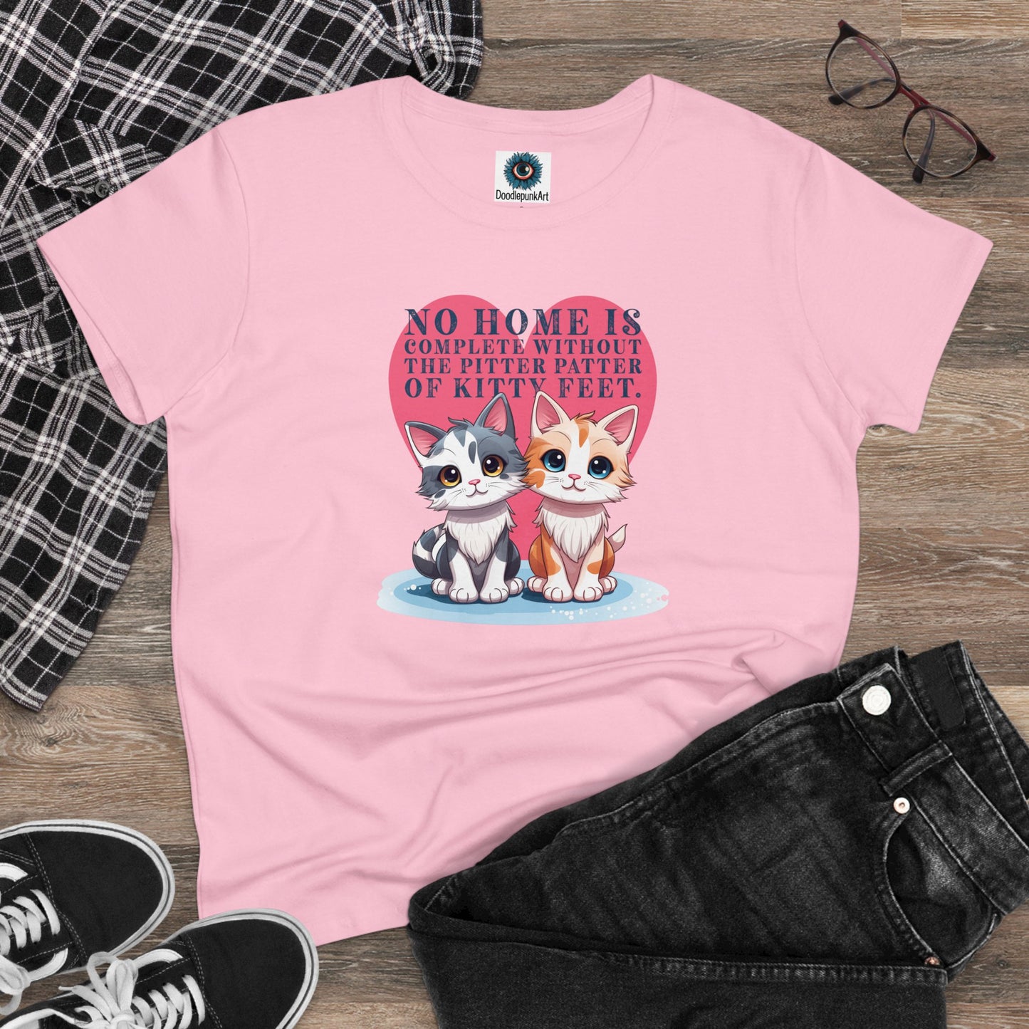 Cute Kitty Women’s T-Shirt | Original Kitten Design | Cat Lover Shirt | Perfect Gift for Cat Moms