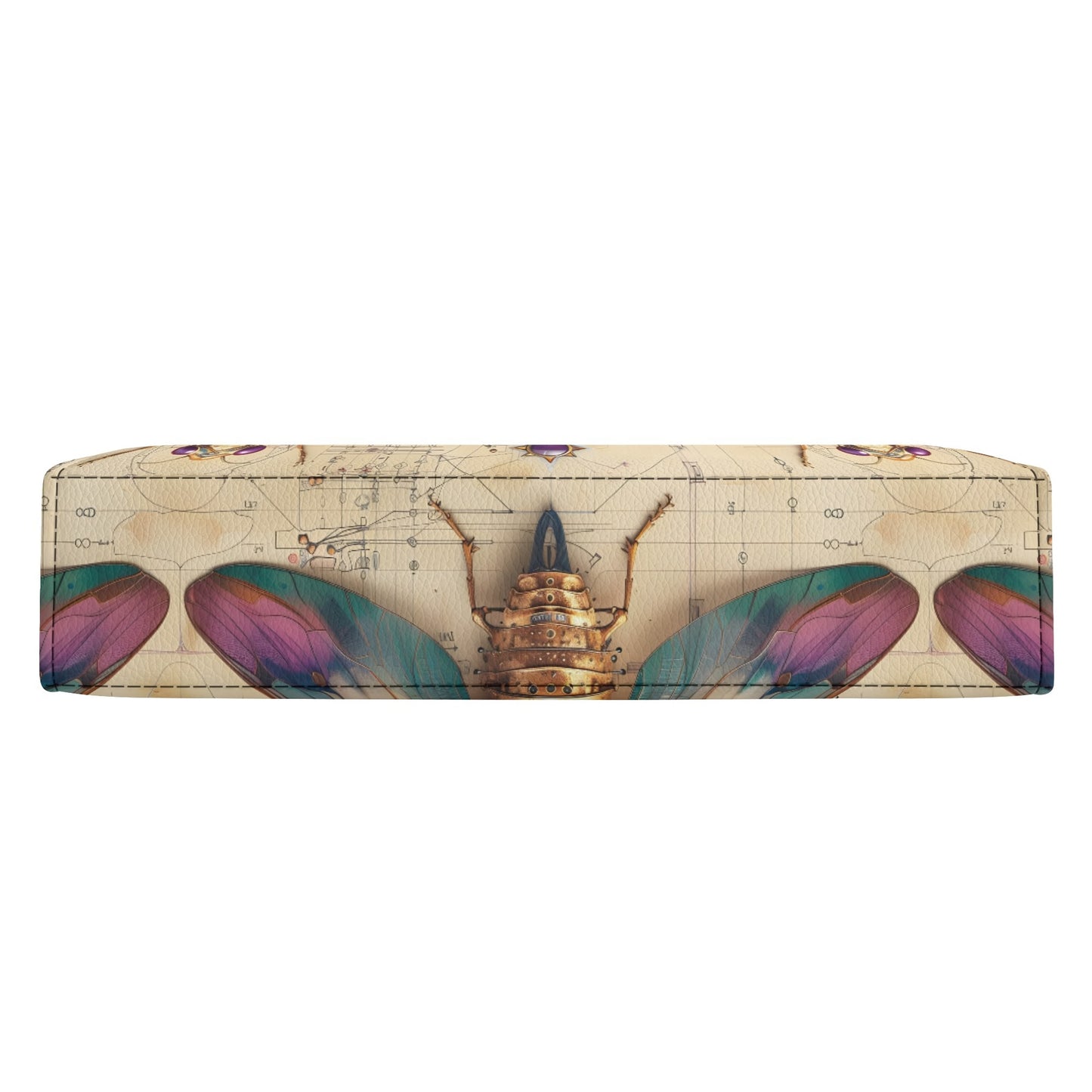 Vintage Etymology Crossbody Book Bag – Antique Insect Design Book Carrier Purse for Book Lovers