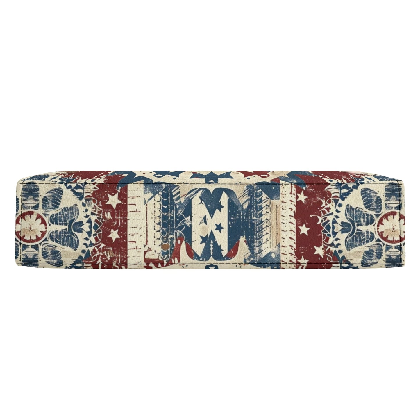 Americana Mandala Book Cover Purse - Patriotic Bible Cover Crossbody Shoulderbag in Red White and Blue