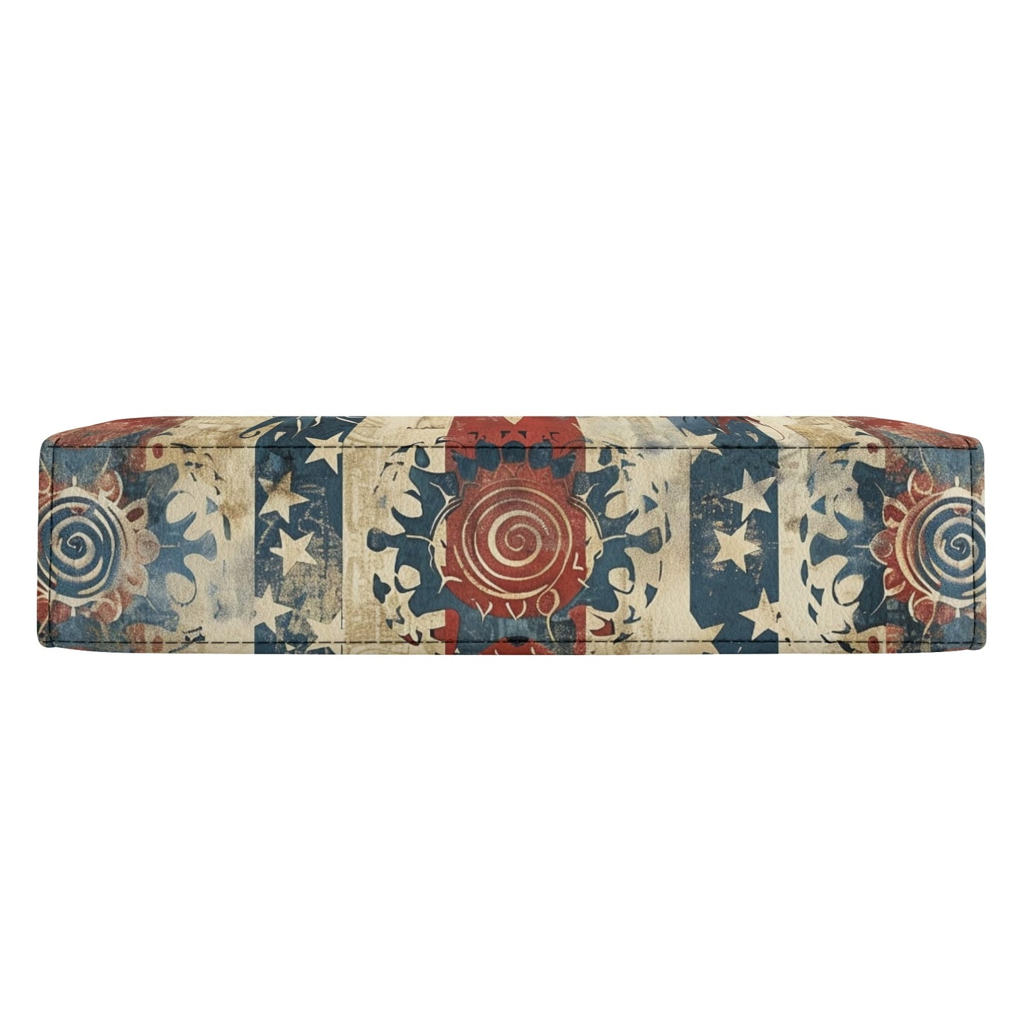Americana Swirl Mandala Book Cover Purse - Bible Crossbody Bag in Red White and Blue