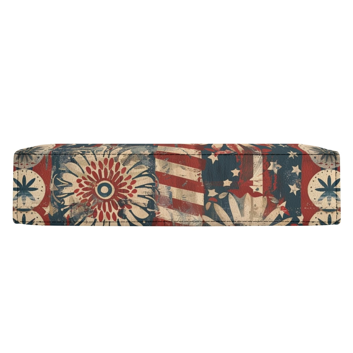Patriotic Starburst Americana Book Cover Purse - Bible Cover Handbag Crossbody Bag for Literary Lovers in Red White and Blue