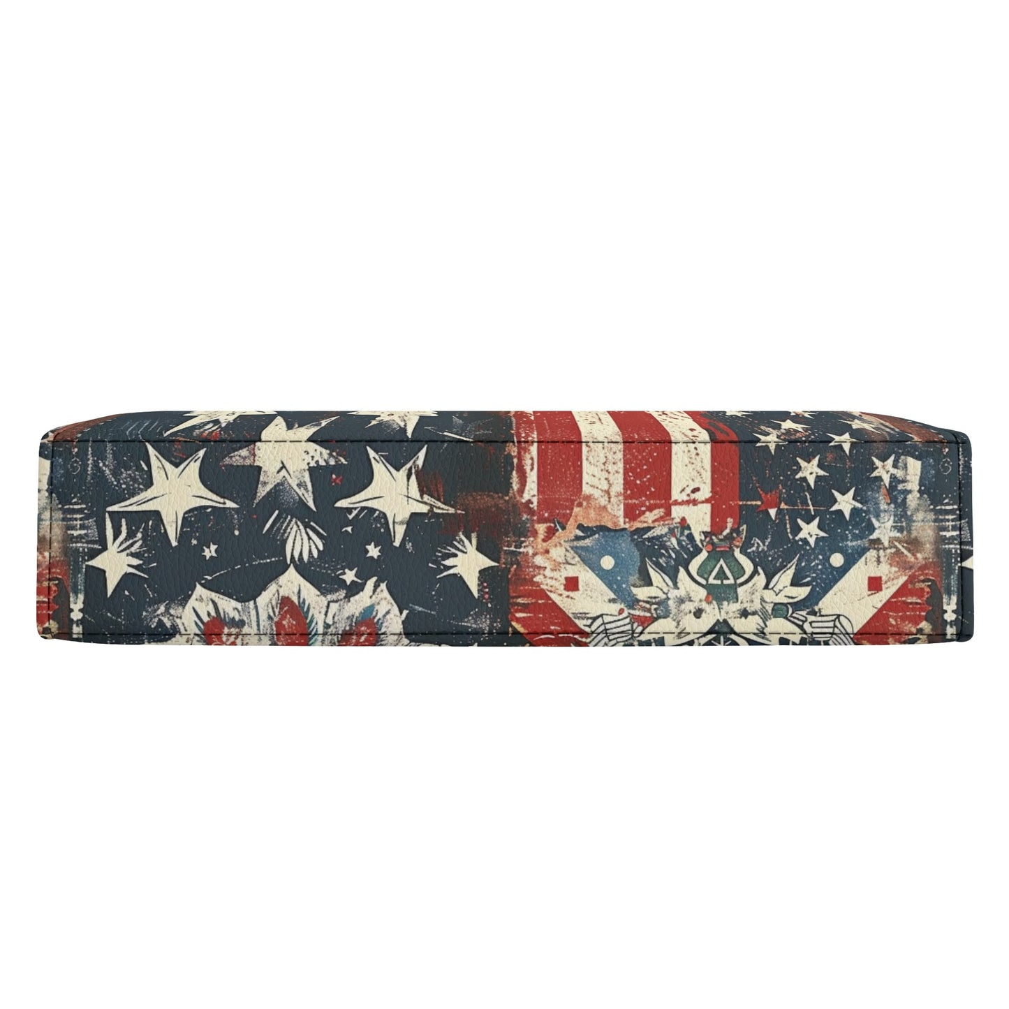 Vintage Americana Bible Cover Purse – Patriotic Folk Art Book Cover Crossbody Bag