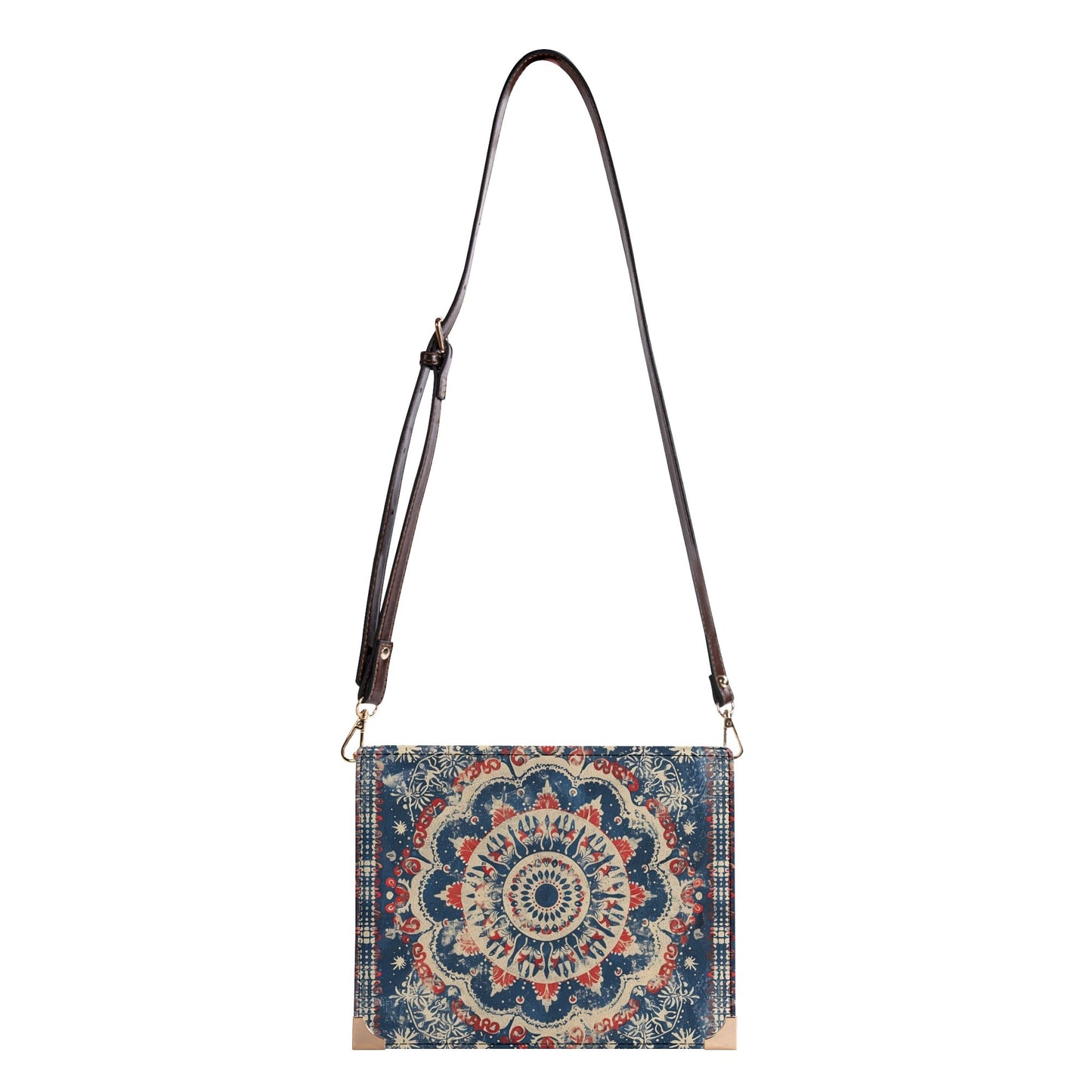 Patriotic Mandala Bible Cover Purse – Americana Charm Book Bag Crossbody in Red White and Blue