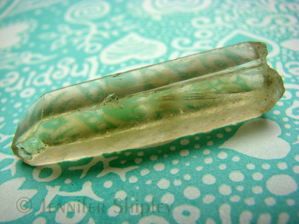 Unheated untreated lemon citrine crystal specimen with a cool lemon yellow color with a greenish tint and parallel m-faces