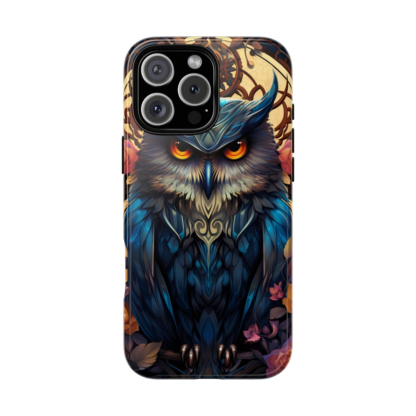 Autumn Owl Tough Phone Case: Unique Artistic Owl Design for iPhone, Samsung Galaxy & Google Pixel – Durable & Original Art