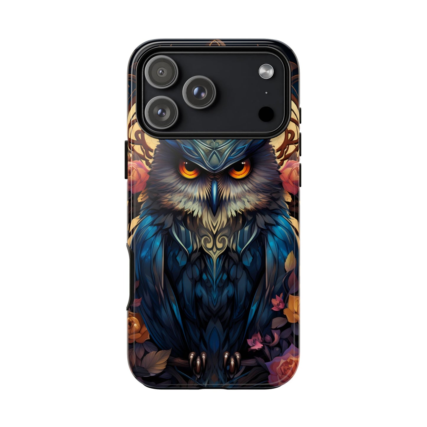 Autumn Owl Tough Phone Case: Unique Artistic Owl Design for iPhone, Samsung Galaxy & Google Pixel – Durable & Original Art