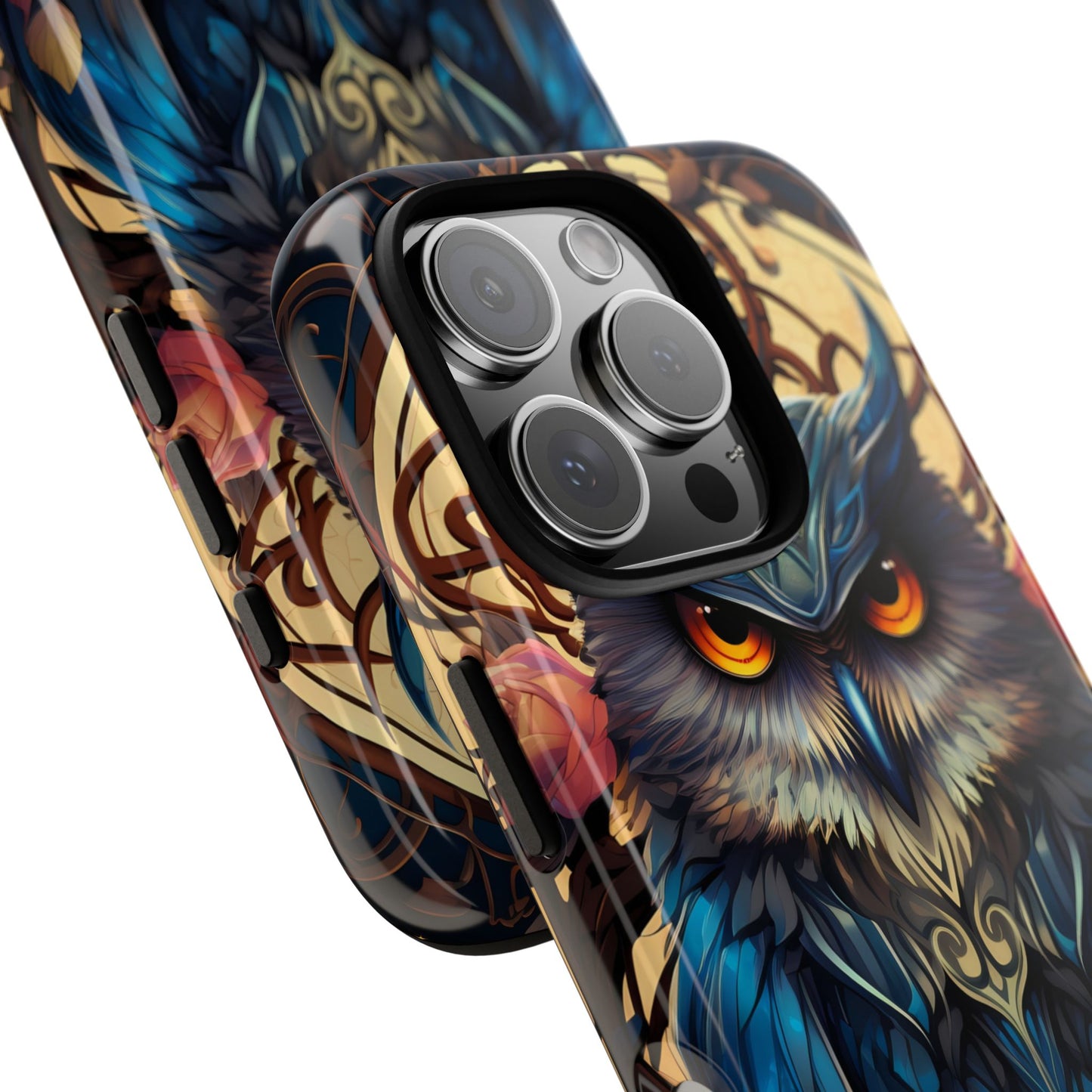 Autumn Owl Tough Phone Case: Unique Artistic Owl Design for iPhone, Samsung Galaxy & Google Pixel – Durable & Original Art
