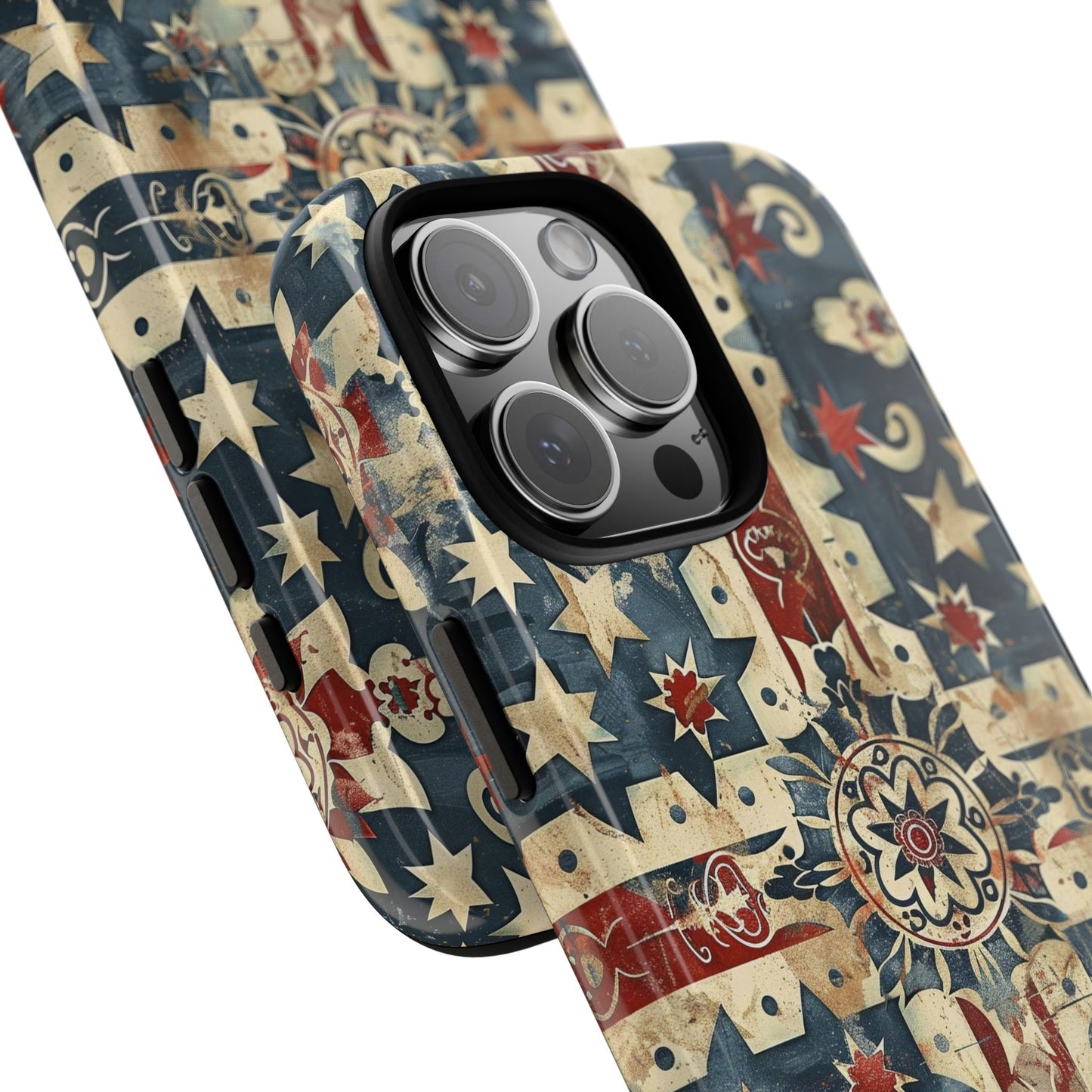 Patriotic Vintage Mandala Phone Case — Tough Protective Cover