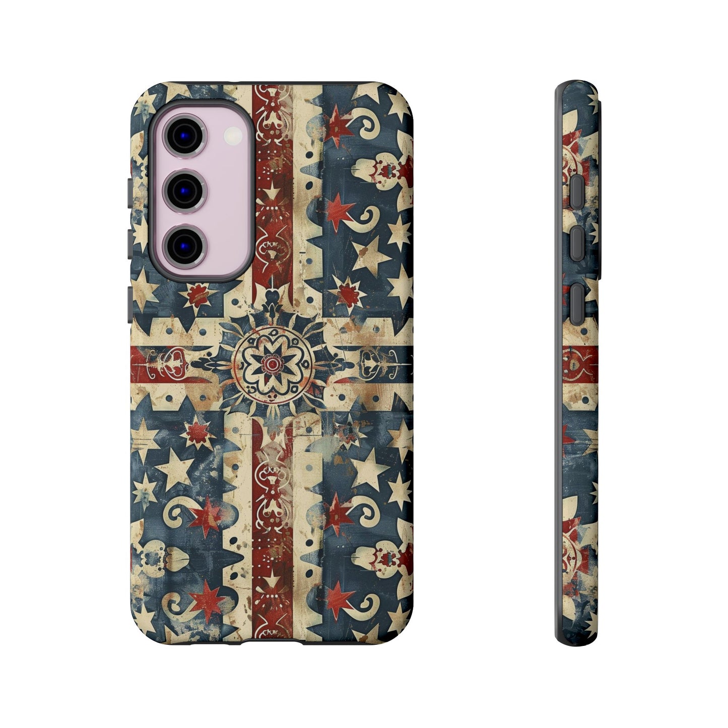 Patriotic Vintage Mandala Phone Case — Tough Protective Cover