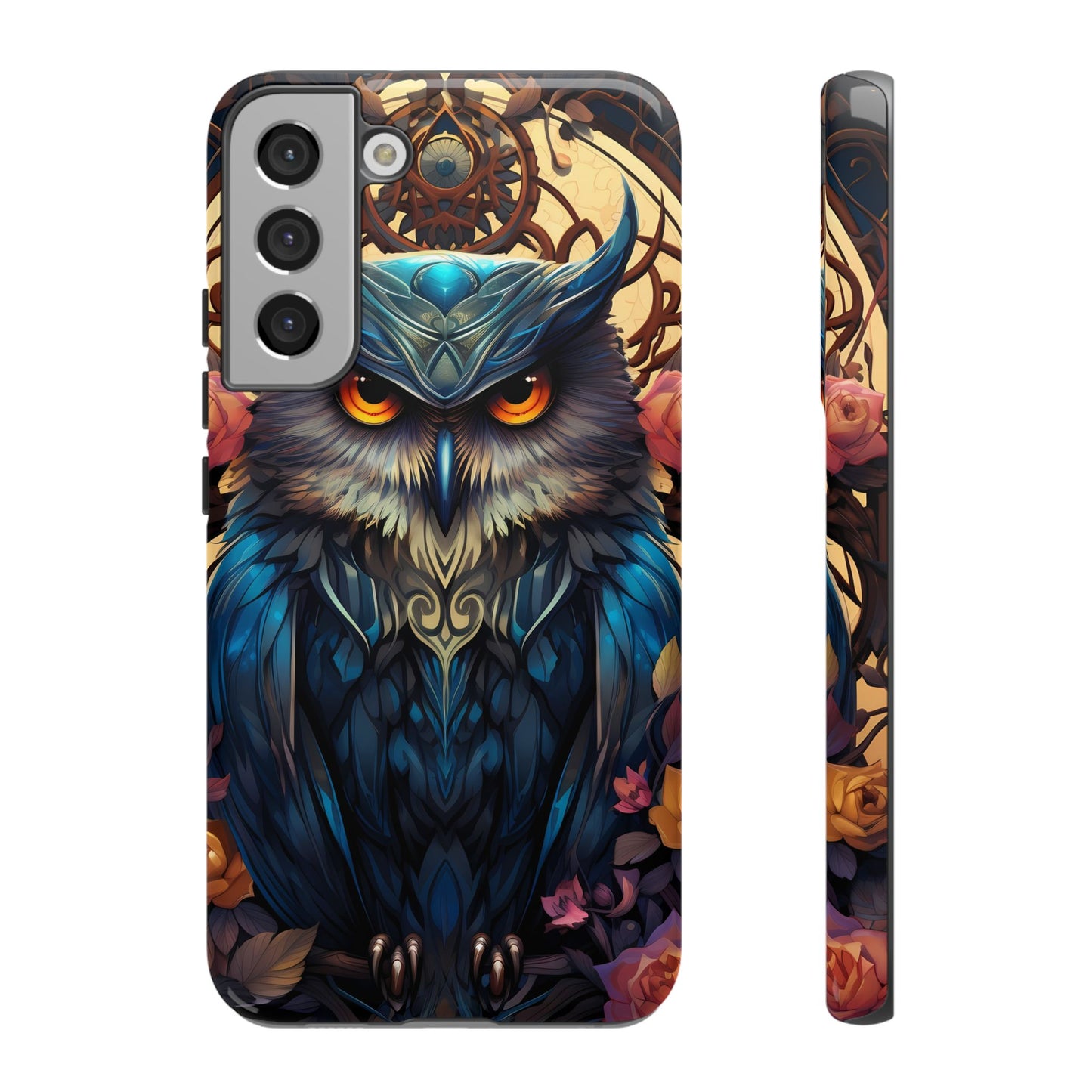 Autumn Owl Tough Phone Case: Unique Artistic Owl Design for iPhone, Samsung Galaxy & Google Pixel – Durable & Original Art
