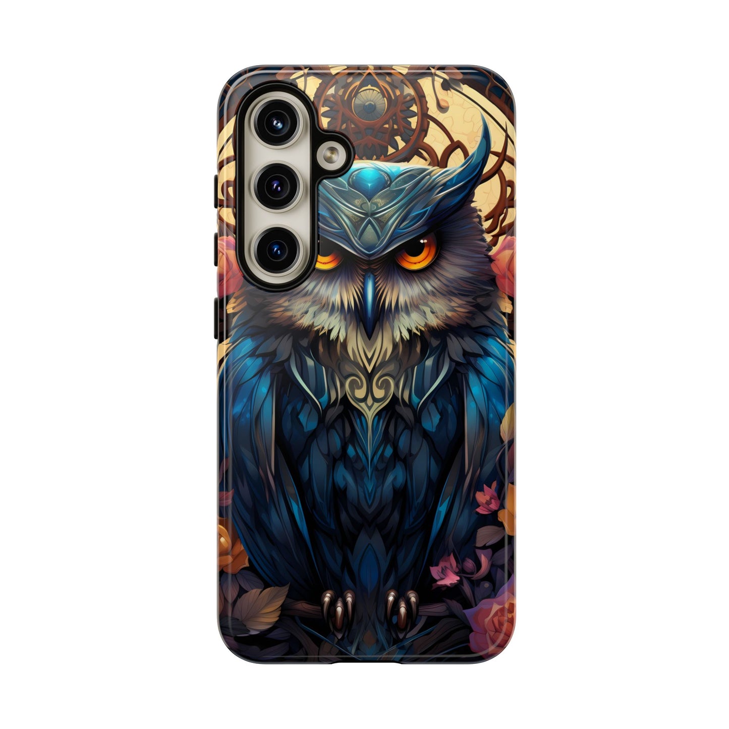 Autumn Owl Tough Phone Case: Unique Artistic Owl Design for iPhone, Samsung Galaxy & Google Pixel – Durable & Original Art