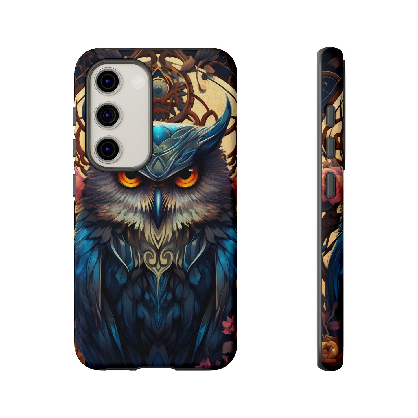Autumn Owl Tough Phone Case: Unique Artistic Owl Design for iPhone, Samsung Galaxy & Google Pixel – Durable & Original Art