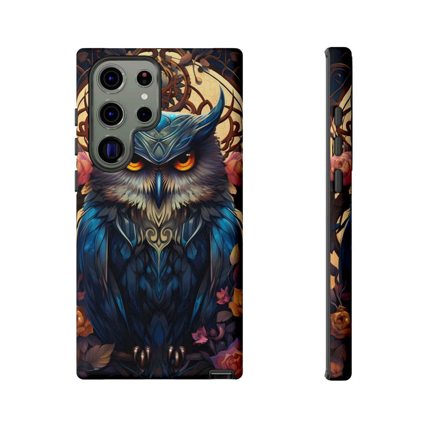 Autumn Owl Tough Phone Case: Unique Artistic Owl Design for iPhone, Samsung Galaxy & Google Pixel – Durable & Original Art