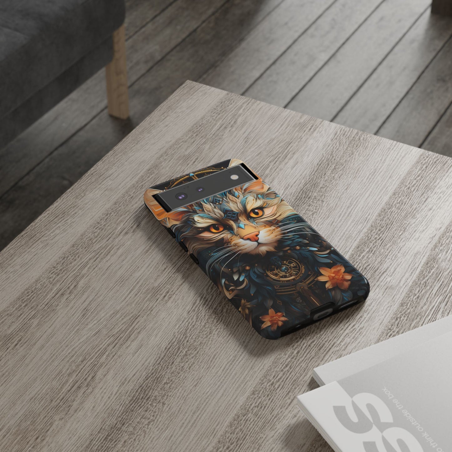 Regal Kitty Tough Phone Case for iPhone, Samsung Galaxy & Google Pixel - Durable, Cat Art, Vibrant Colors, Scratch-Resistant