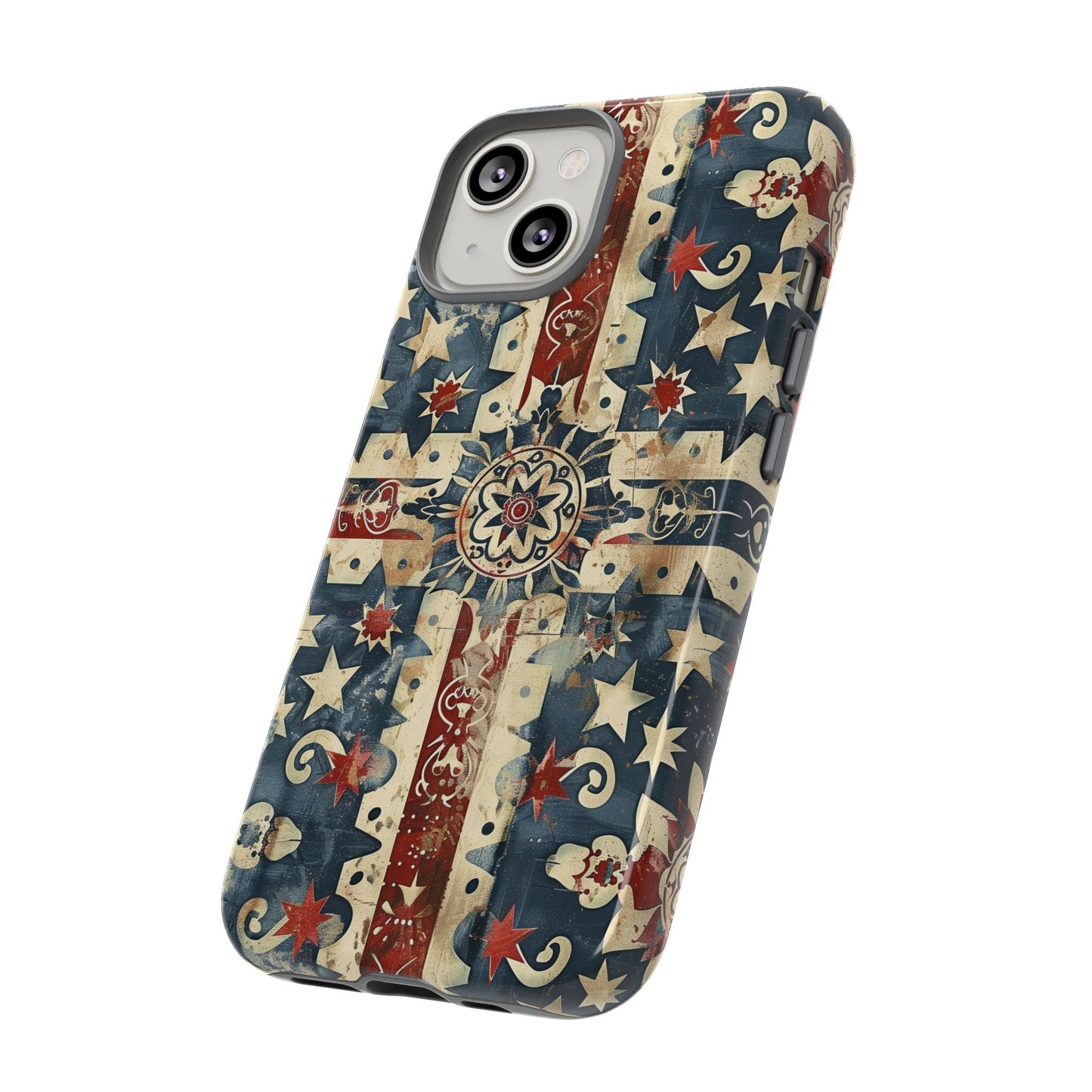 Patriotic Vintage Mandala Phone Case — Tough Protective Cover