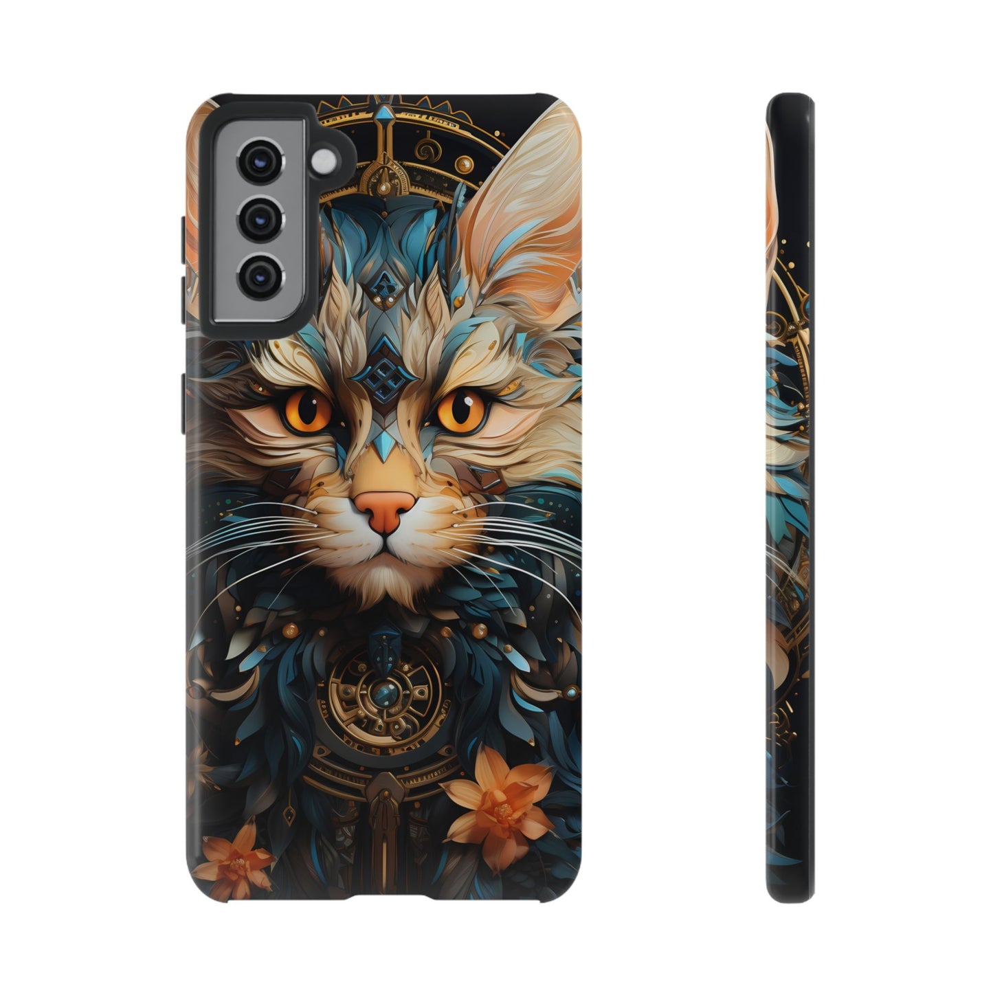 Regal Kitty Tough Phone Case for iPhone, Samsung Galaxy & Google Pixel - Durable, Cat Art, Vibrant Colors, Scratch-Resistant