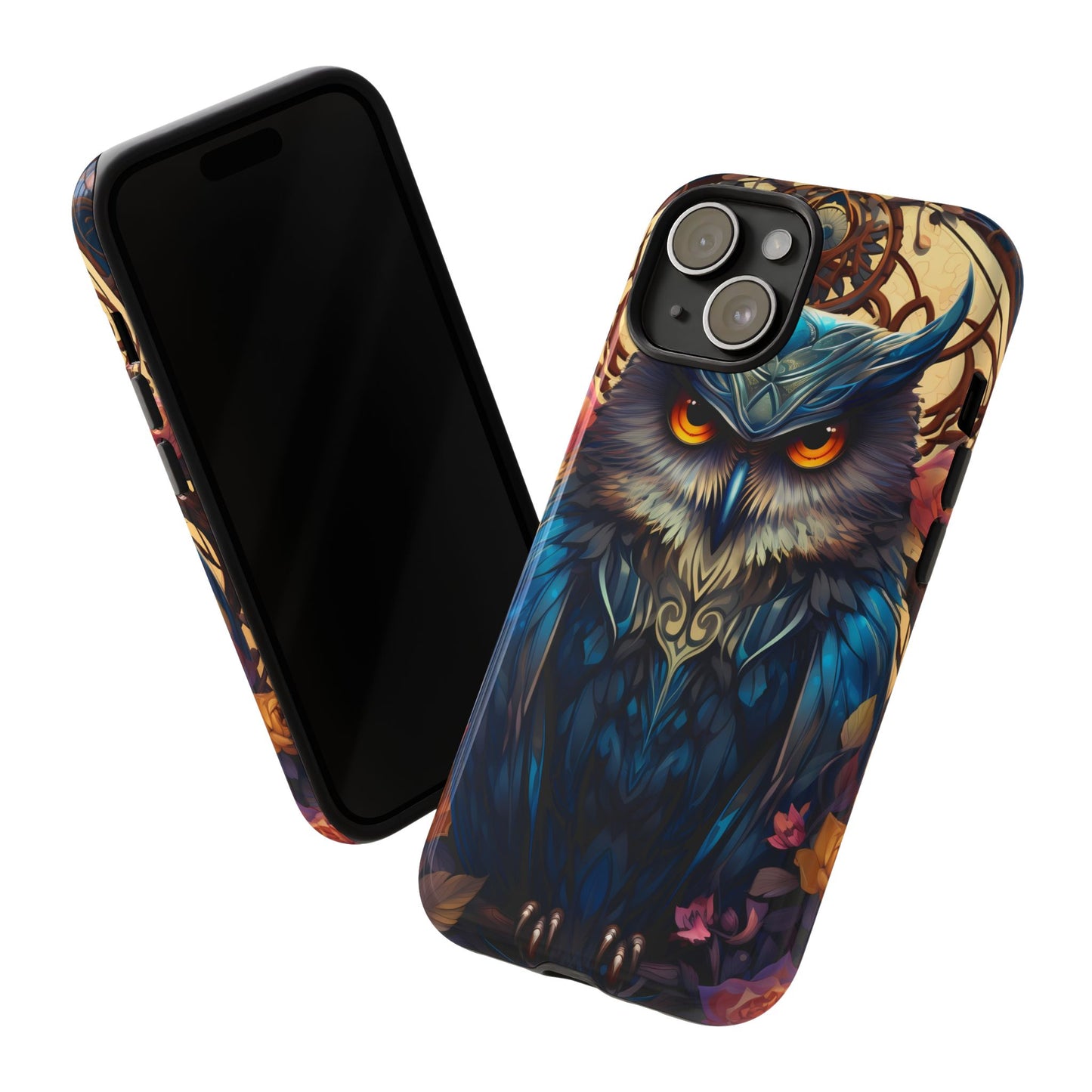Autumn Owl Tough Phone Case: Unique Artistic Owl Design for iPhone, Samsung Galaxy & Google Pixel – Durable & Original Art
