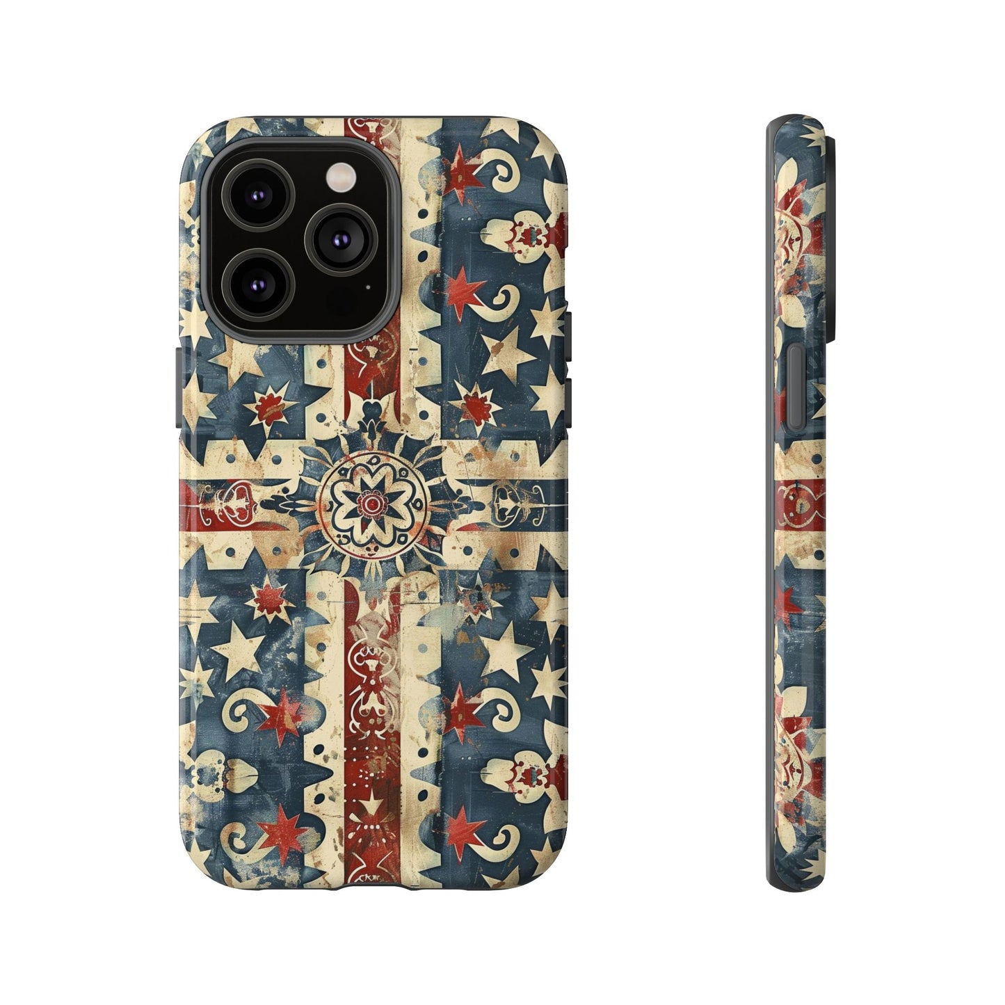 Patriotic Vintage Mandala Phone Case — Tough Protective Cover
