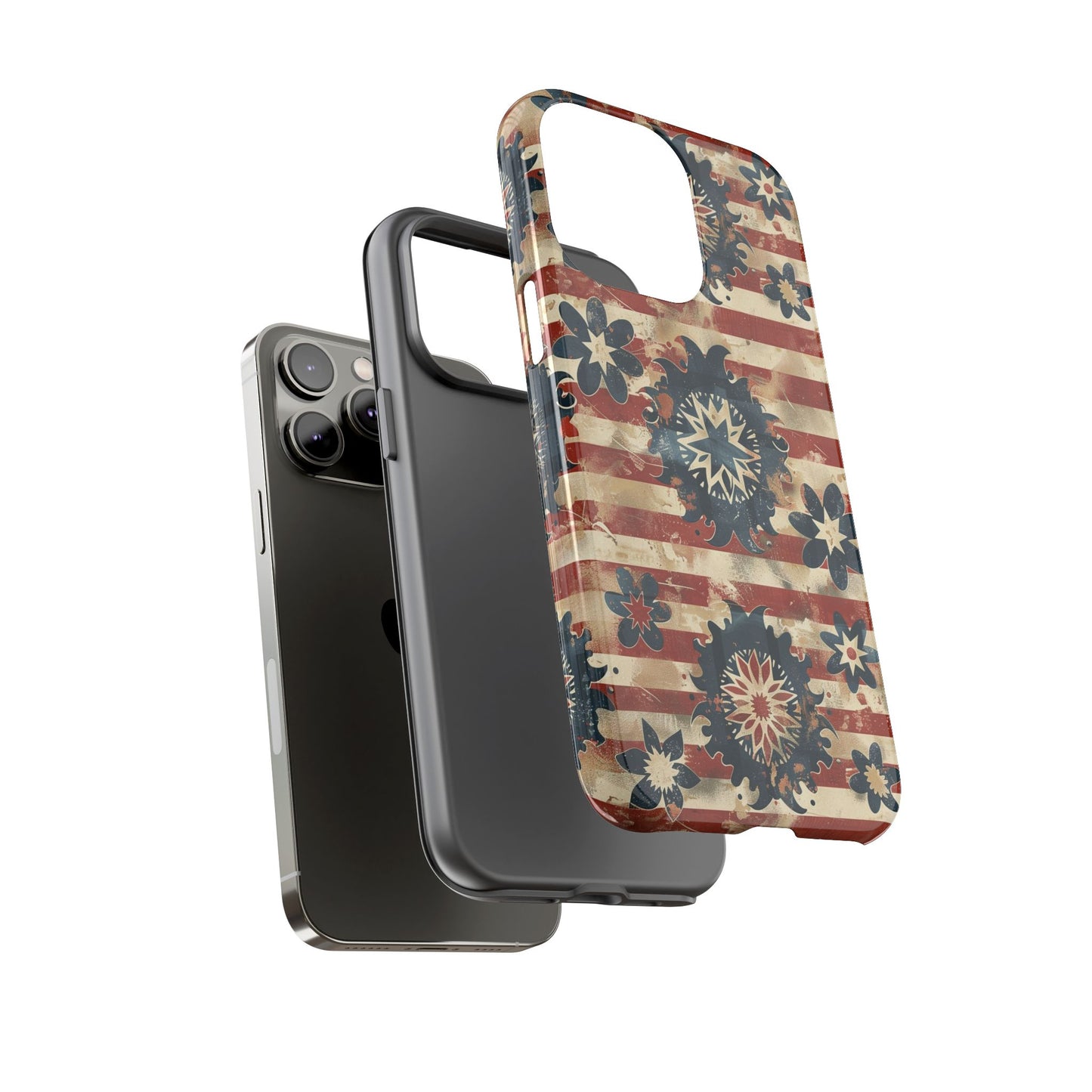 Patriotic Vintage Floral Phone Case