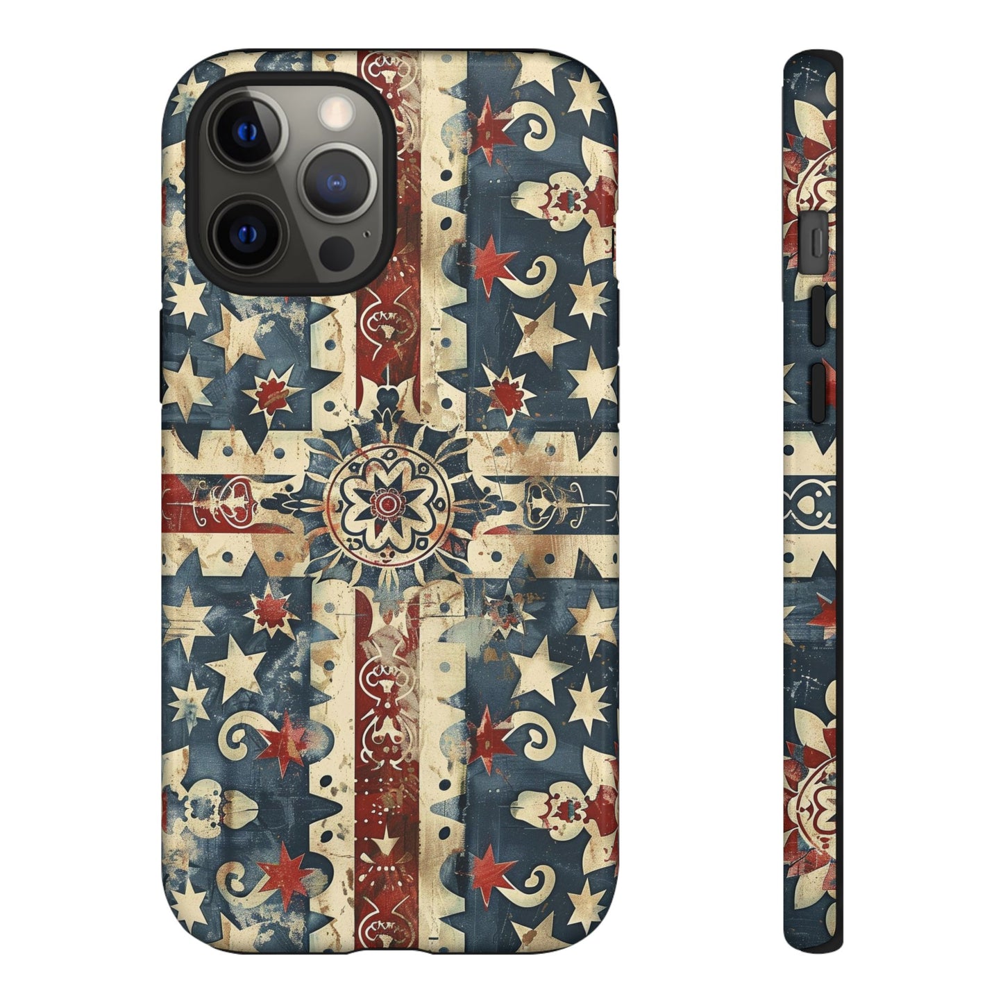 Patriotic Vintage Mandala Phone Case — Tough Protective Cover