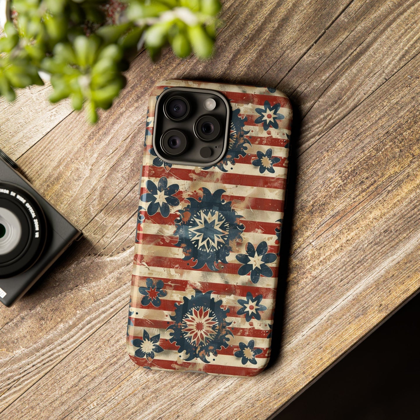 Patriotic Vintage Floral Phone Case