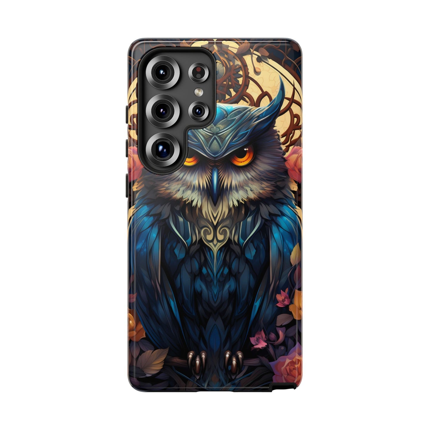 Autumn Owl Tough Phone Case: Unique Artistic Owl Design for iPhone, Samsung Galaxy & Google Pixel – Durable & Original Art