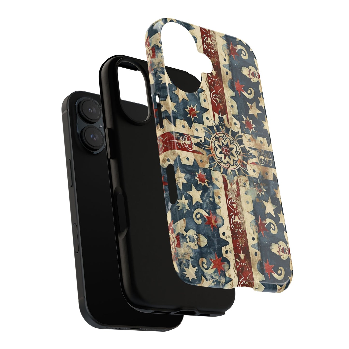 Patriotic Vintage Mandala Phone Case — Tough Protective Cover