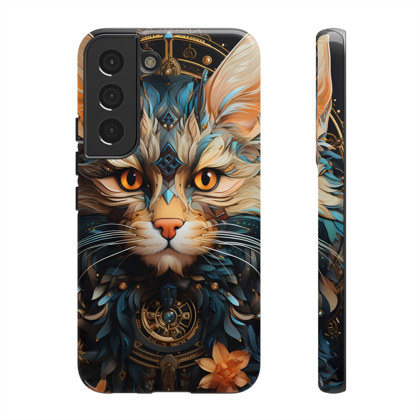 Regal Kitty Tough Phone Case for iPhone, Samsung Galaxy & Google Pixel - Durable, Cat Art, Vibrant Colors, Scratch-Resistant