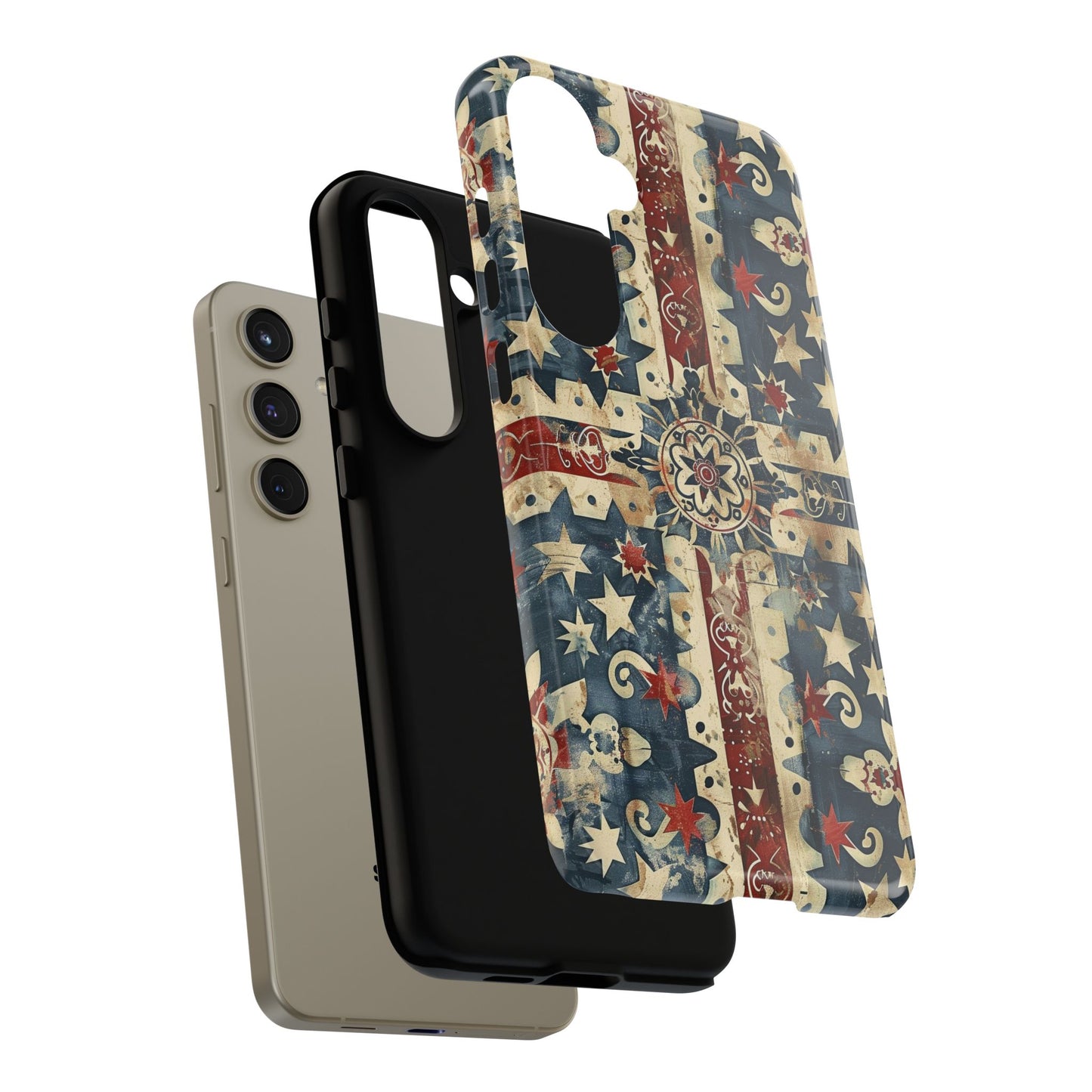 Patriotic Vintage Mandala Phone Case — Tough Protective Cover