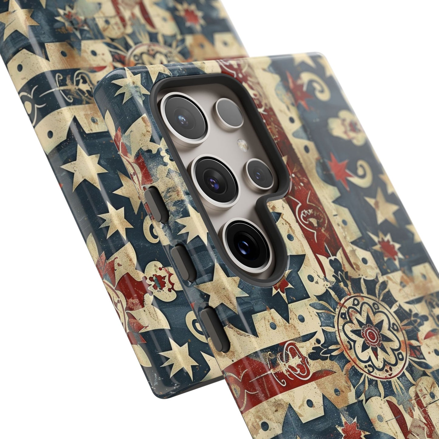 Patriotic Vintage Mandala Phone Case — Tough Protective Cover