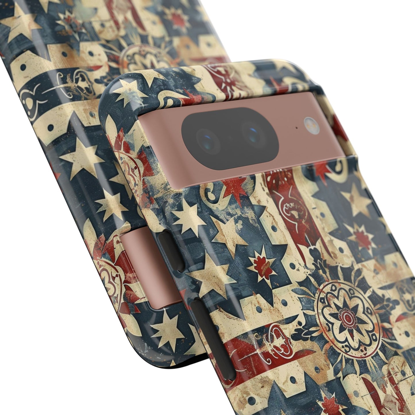 Patriotic Vintage Mandala Phone Case — Tough Protective Cover