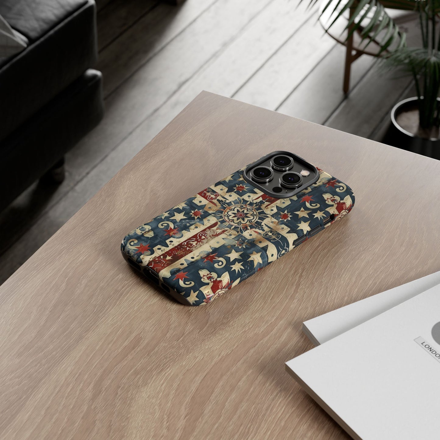 Patriotic Vintage Mandala Phone Case — Tough Protective Cover