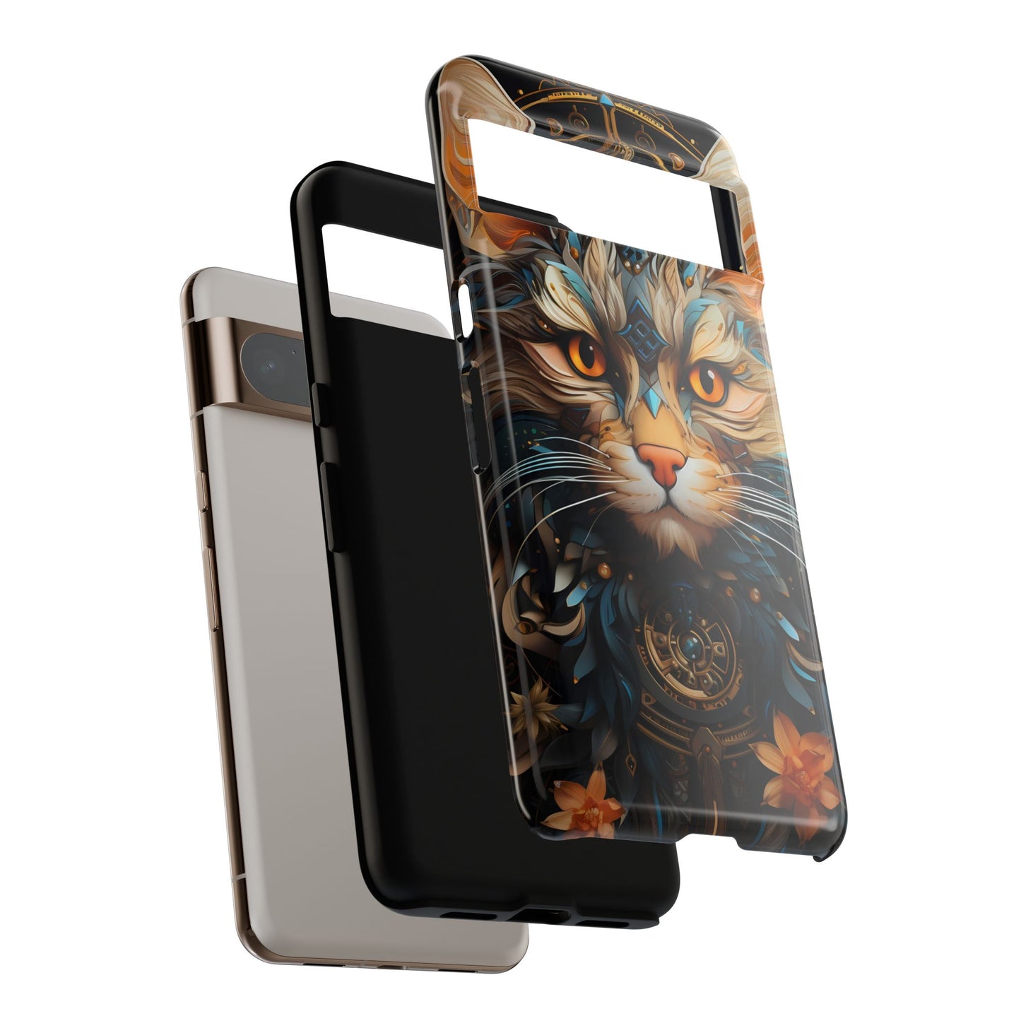 Regal Kitty Tough Phone Case for iPhone, Samsung Galaxy & Google Pixel - Durable, Cat Art, Vibrant Colors, Scratch-Resistant