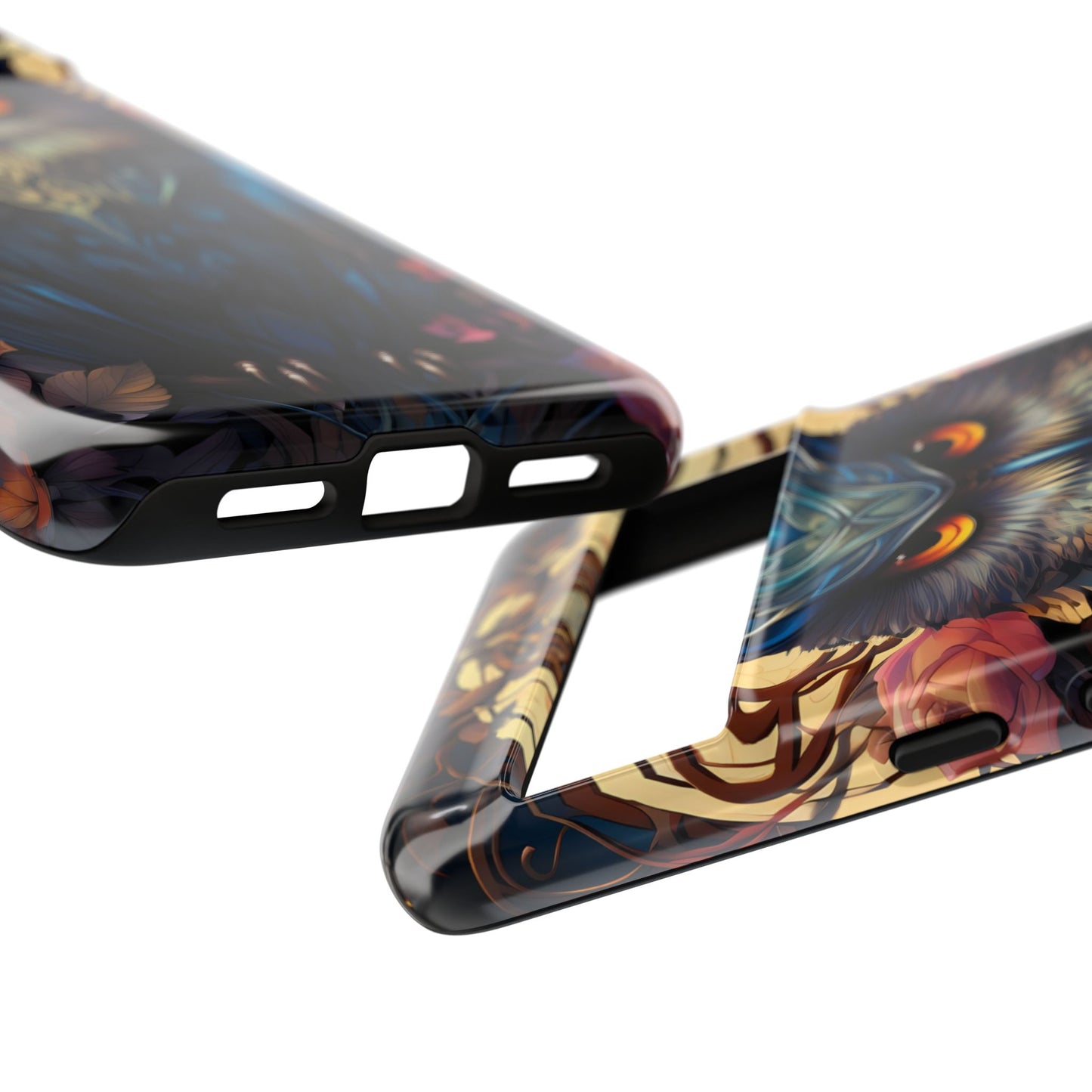 Autumn Owl Tough Phone Case: Unique Artistic Owl Design for iPhone, Samsung Galaxy & Google Pixel – Durable & Original Art