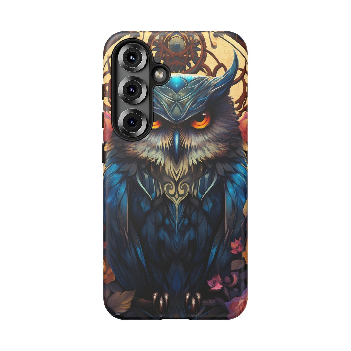 Autumn Owl Tough Phone Case: Unique Artistic Owl Design for iPhone, Samsung Galaxy & Google Pixel – Durable & Original Art