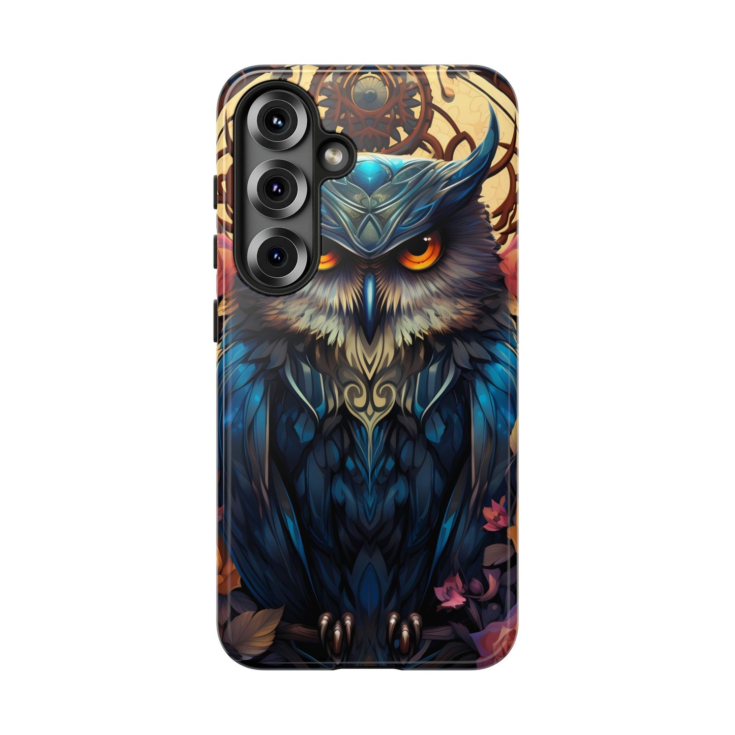 Autumn Owl Tough Phone Case: Unique Artistic Owl Design for iPhone, Samsung Galaxy & Google Pixel – Durable & Original Art