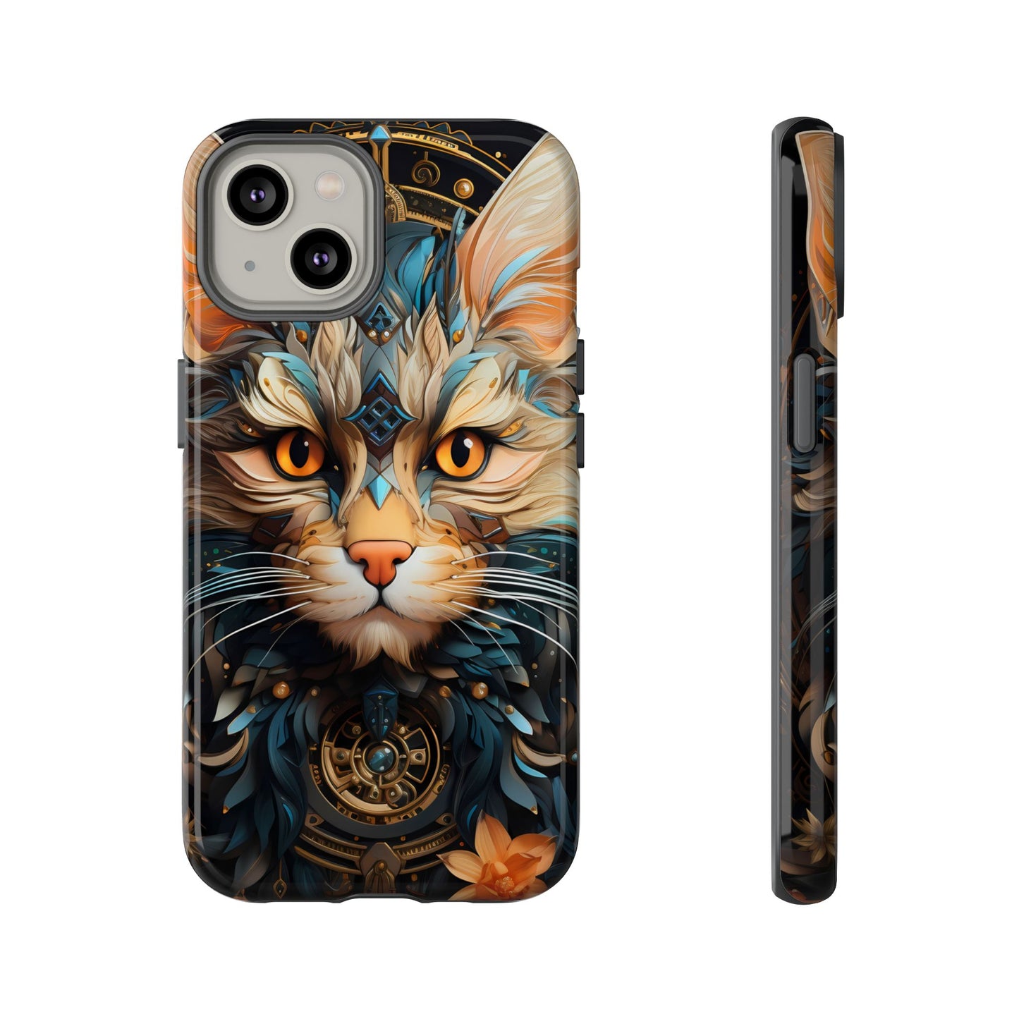 Regal Kitty Tough Phone Case for iPhone, Samsung Galaxy & Google Pixel - Durable, Cat Art, Vibrant Colors, Scratch-Resistant