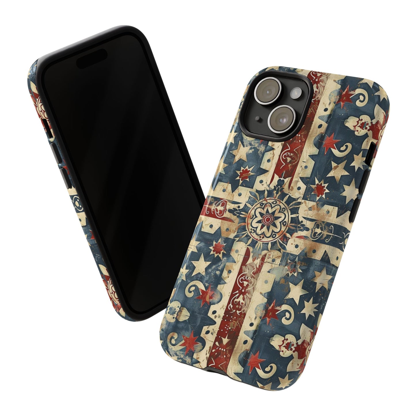 Patriotic Vintage Mandala Phone Case — Tough Protective Cover