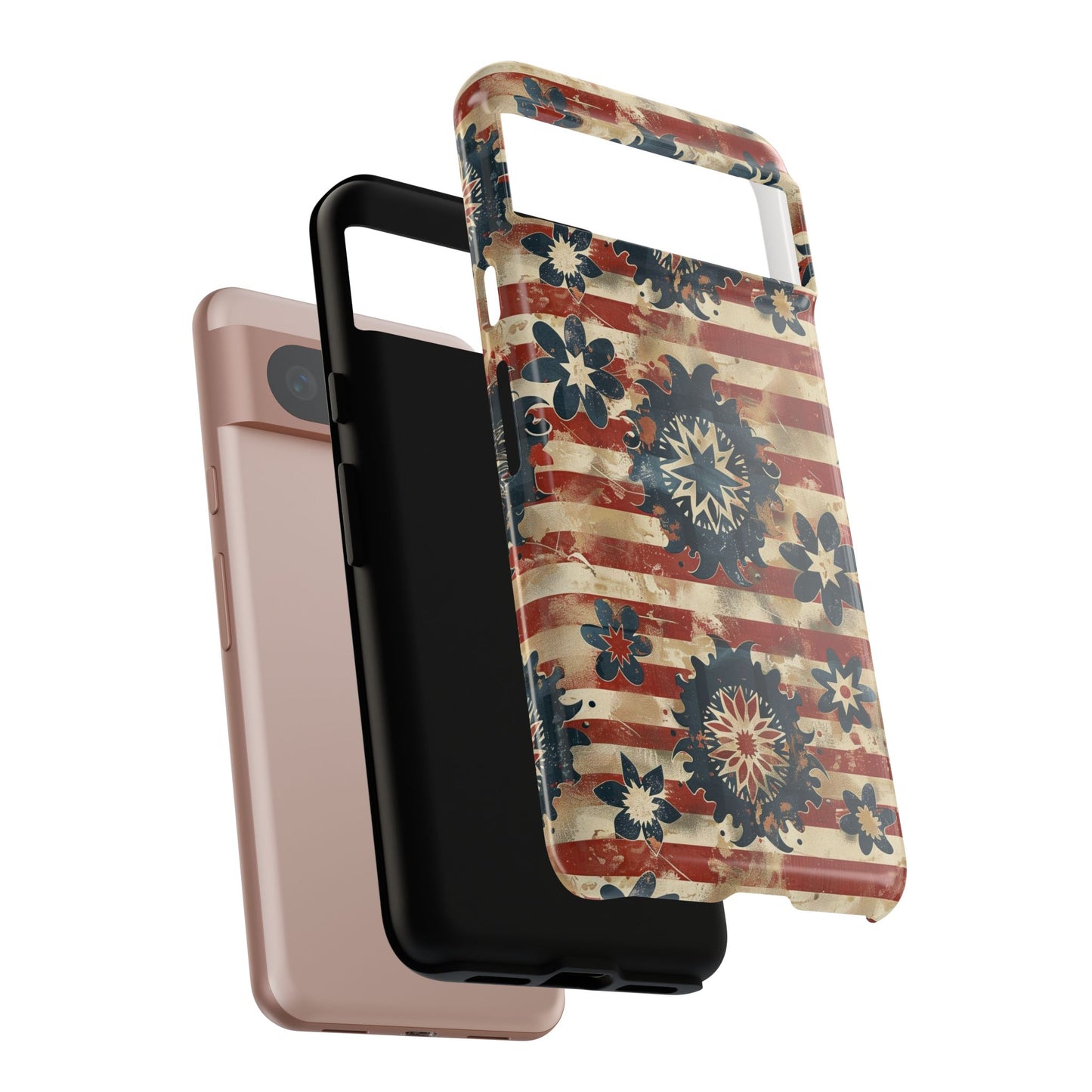 Patriotic Vintage Floral Phone Case
