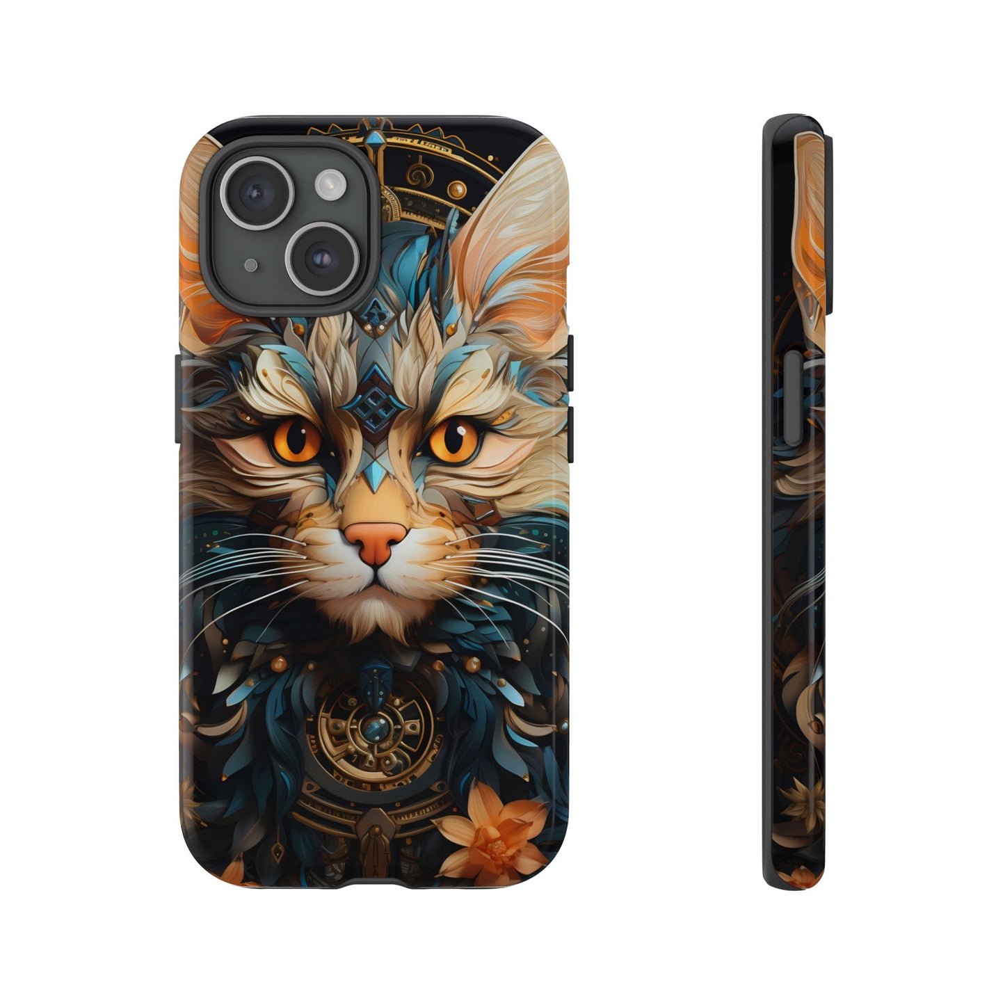 Regal Kitty Tough Phone Case for iPhone, Samsung Galaxy & Google Pixel - Durable, Cat Art, Vibrant Colors, Scratch-Resistant