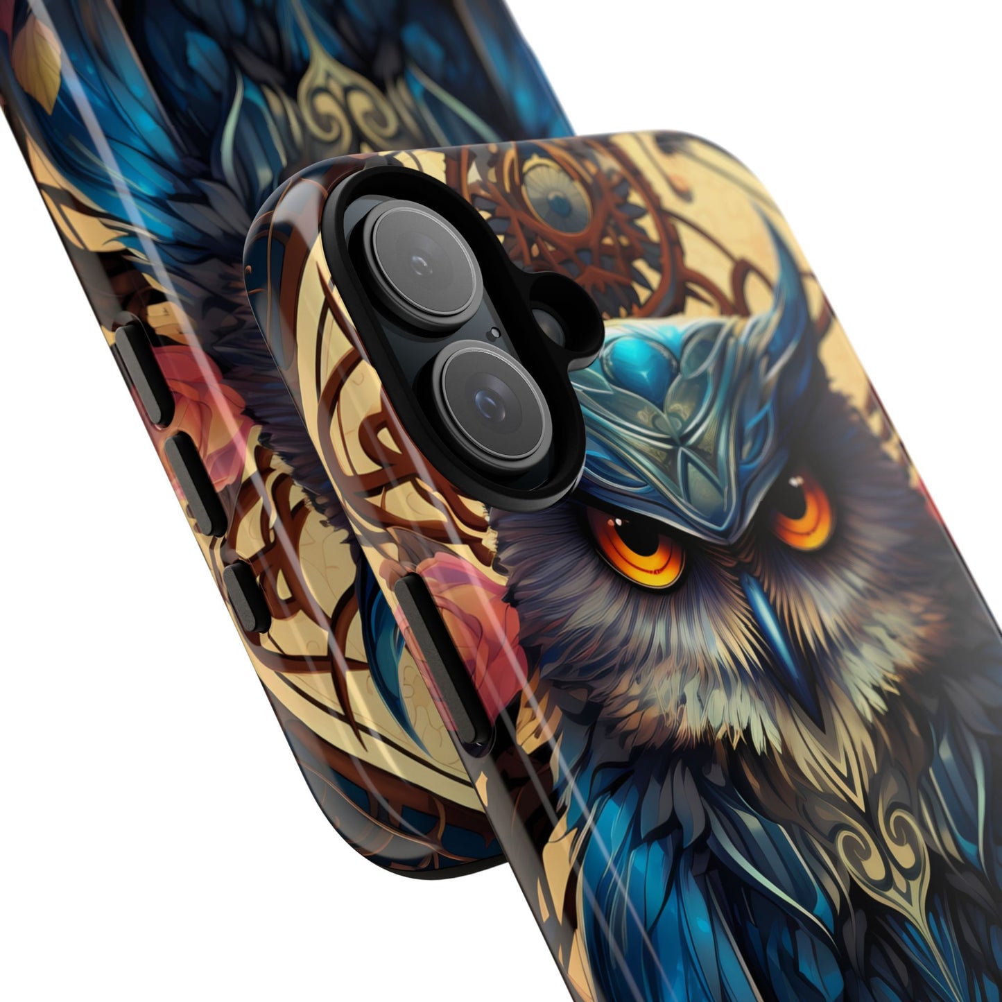 Autumn Owl Tough Phone Case: Unique Artistic Owl Design for iPhone, Samsung Galaxy & Google Pixel – Durable & Original Art