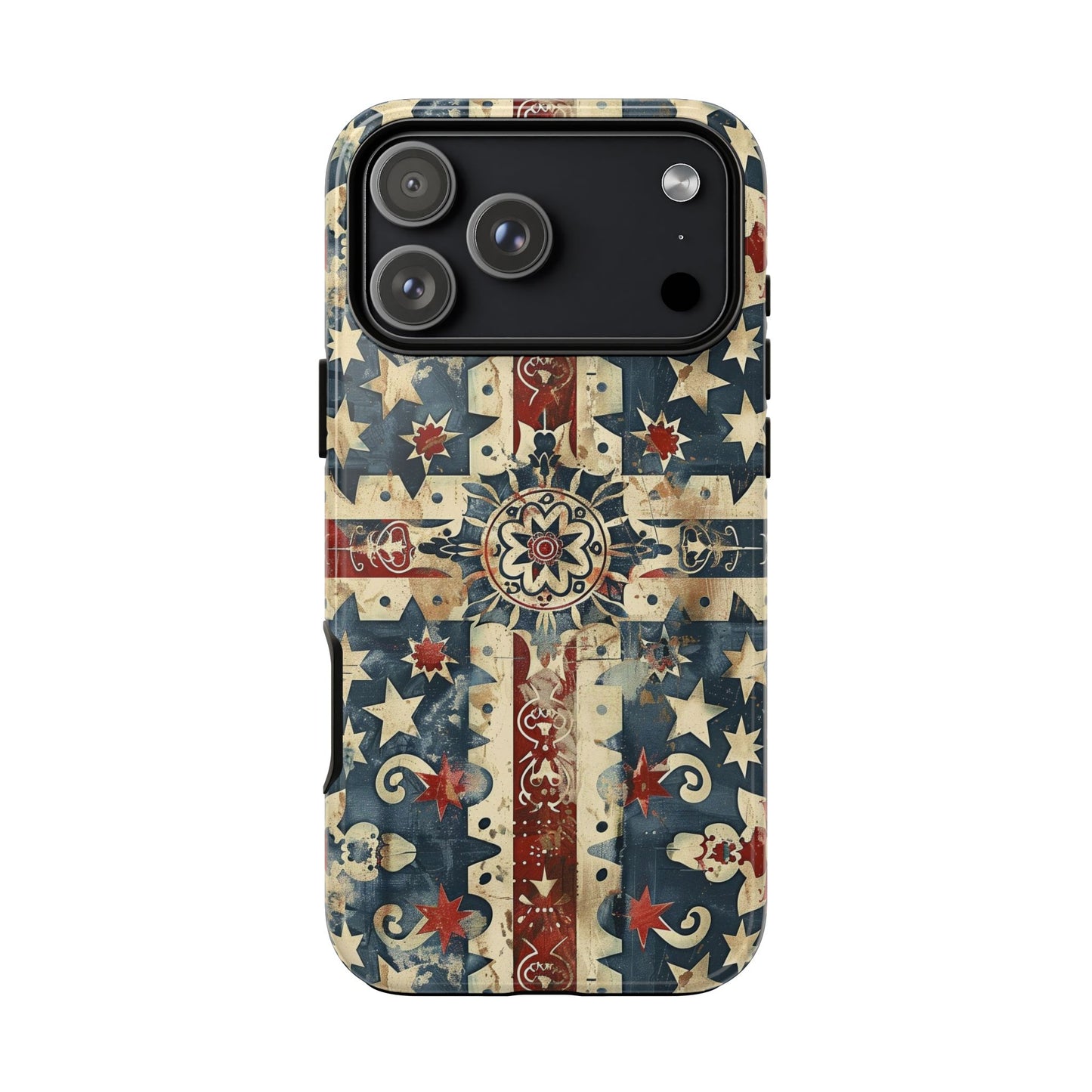 Patriotic Vintage Mandala Phone Case — Tough Protective Cover