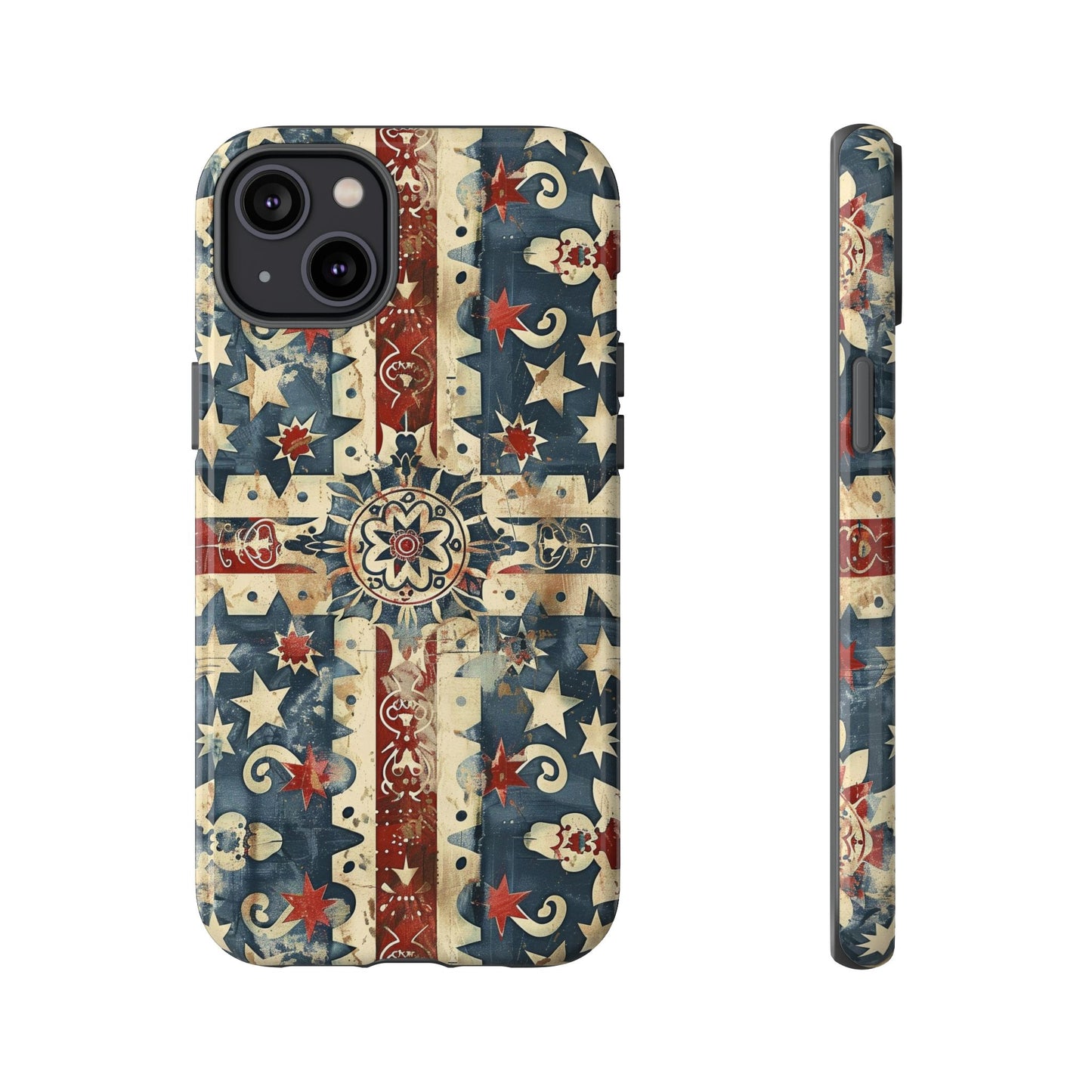 Patriotic Vintage Mandala Phone Case — Tough Protective Cover