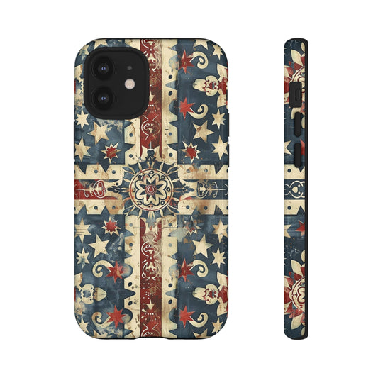 Patriotic Vintage Mandala Phone Case — Tough Protective Cover