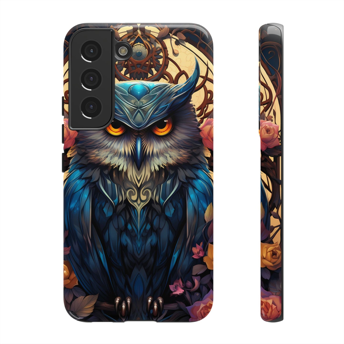 Autumn Owl Tough Phone Case: Unique Artistic Owl Design for iPhone, Samsung Galaxy & Google Pixel – Durable & Original Art