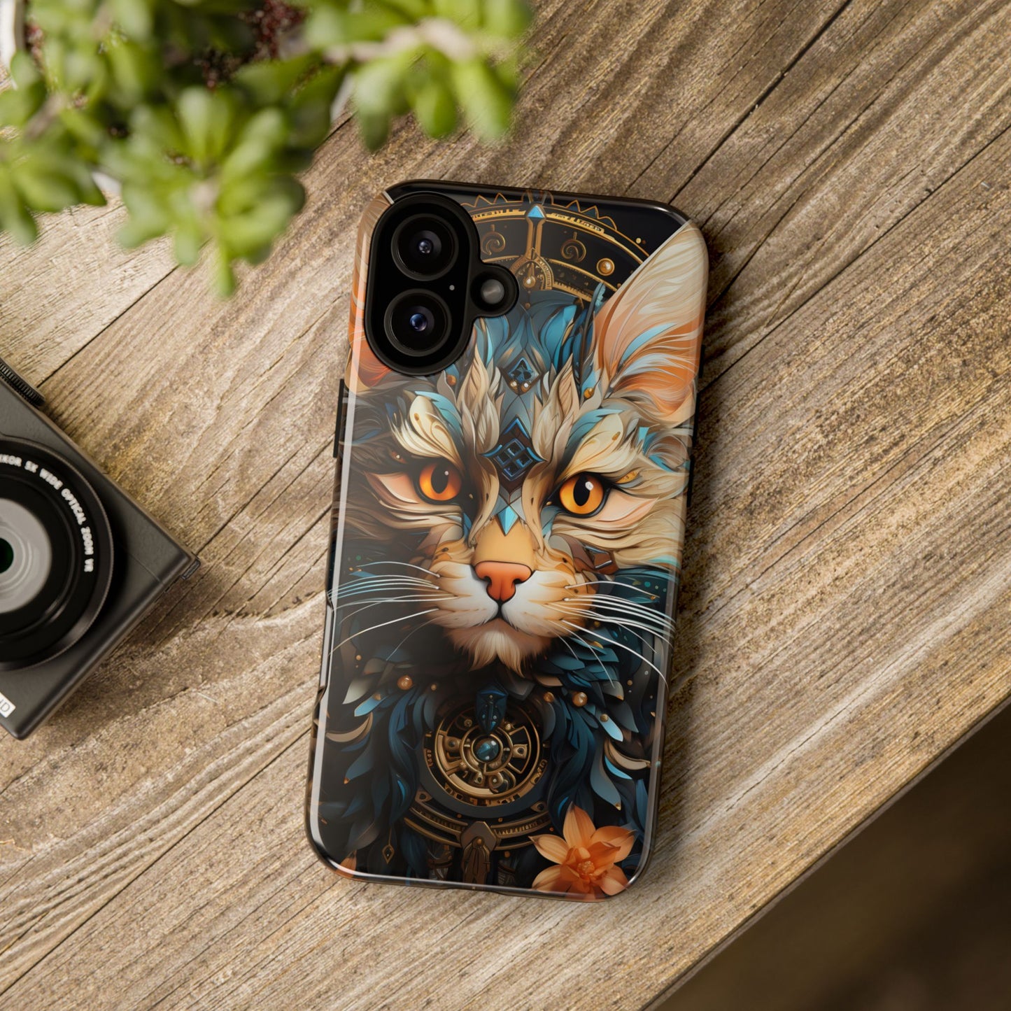 Regal Kitty Tough Phone Case for iPhone, Samsung Galaxy & Google Pixel - Durable, Cat Art, Vibrant Colors, Scratch-Resistant