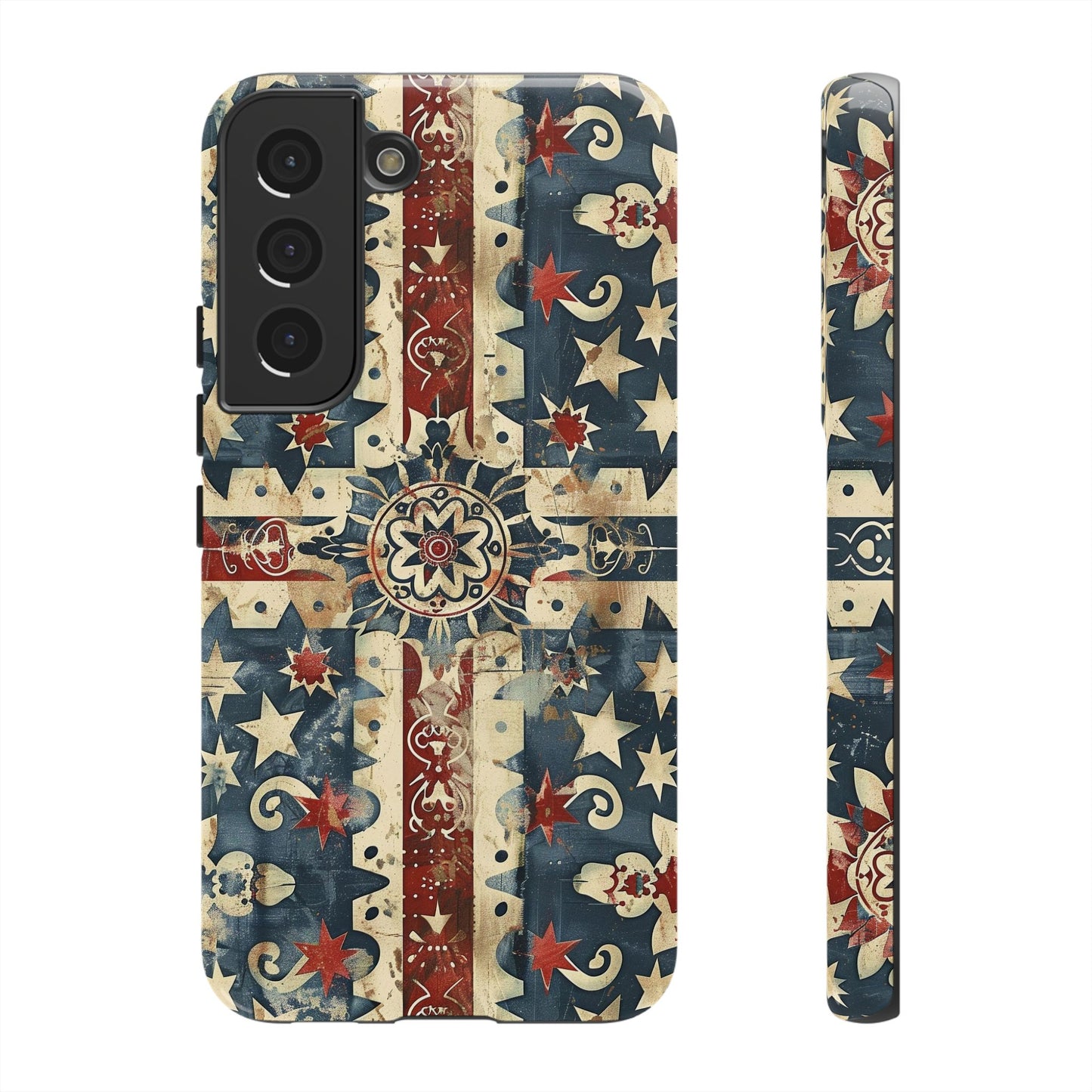 Patriotic Vintage Mandala Phone Case — Tough Protective Cover