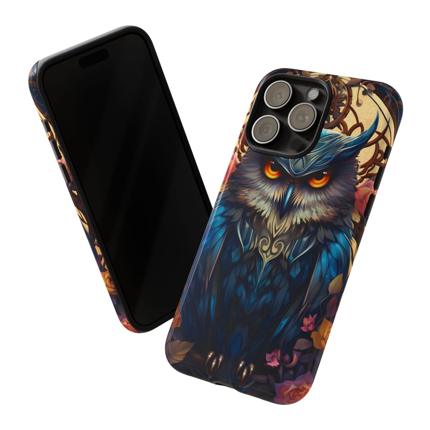 Autumn Owl Tough Phone Case: Unique Artistic Owl Design for iPhone, Samsung Galaxy & Google Pixel – Durable & Original Art