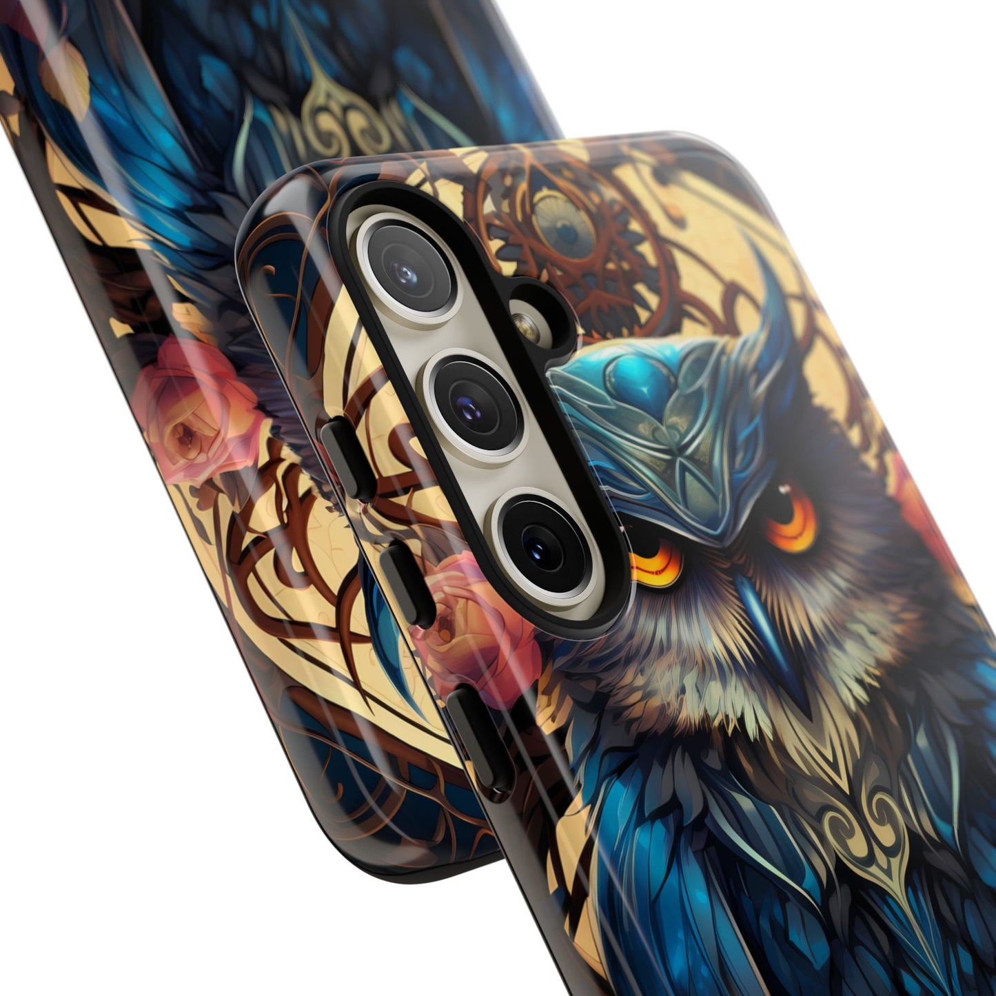 Autumn Owl Tough Phone Case: Unique Artistic Owl Design for iPhone, Samsung Galaxy & Google Pixel – Durable & Original Art